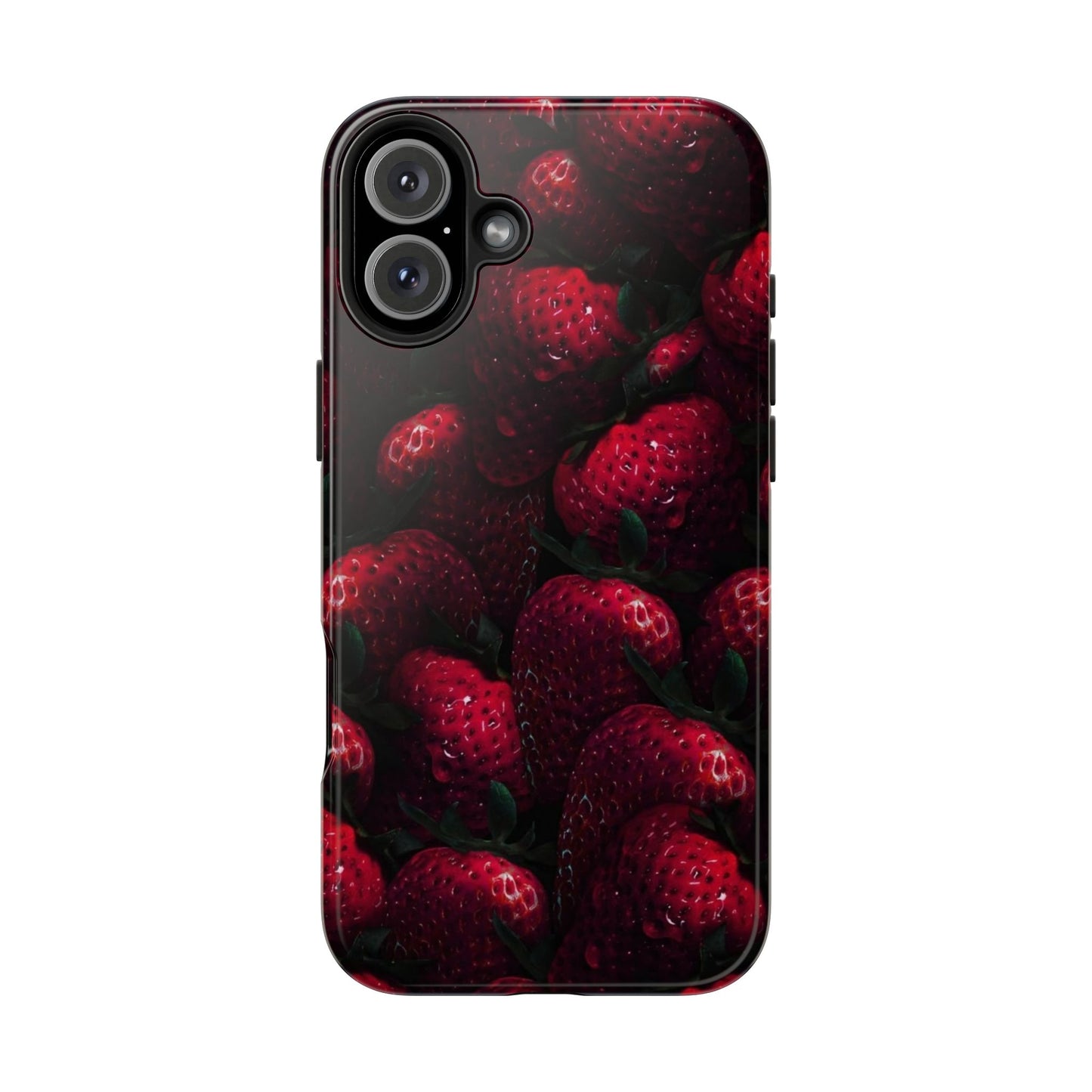 Berry Burst Tough Phone Case - Durable Protection with Strawberry Design