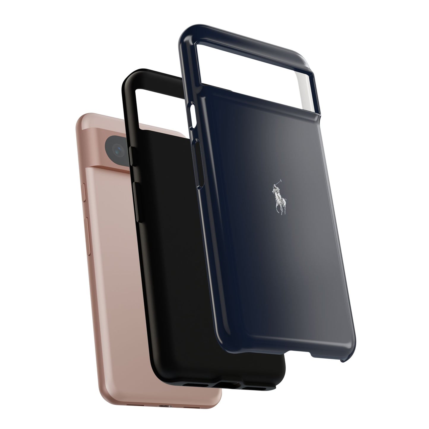 Navy Polo Logo Tough Phone Case — Slim Protective iPhone Cover