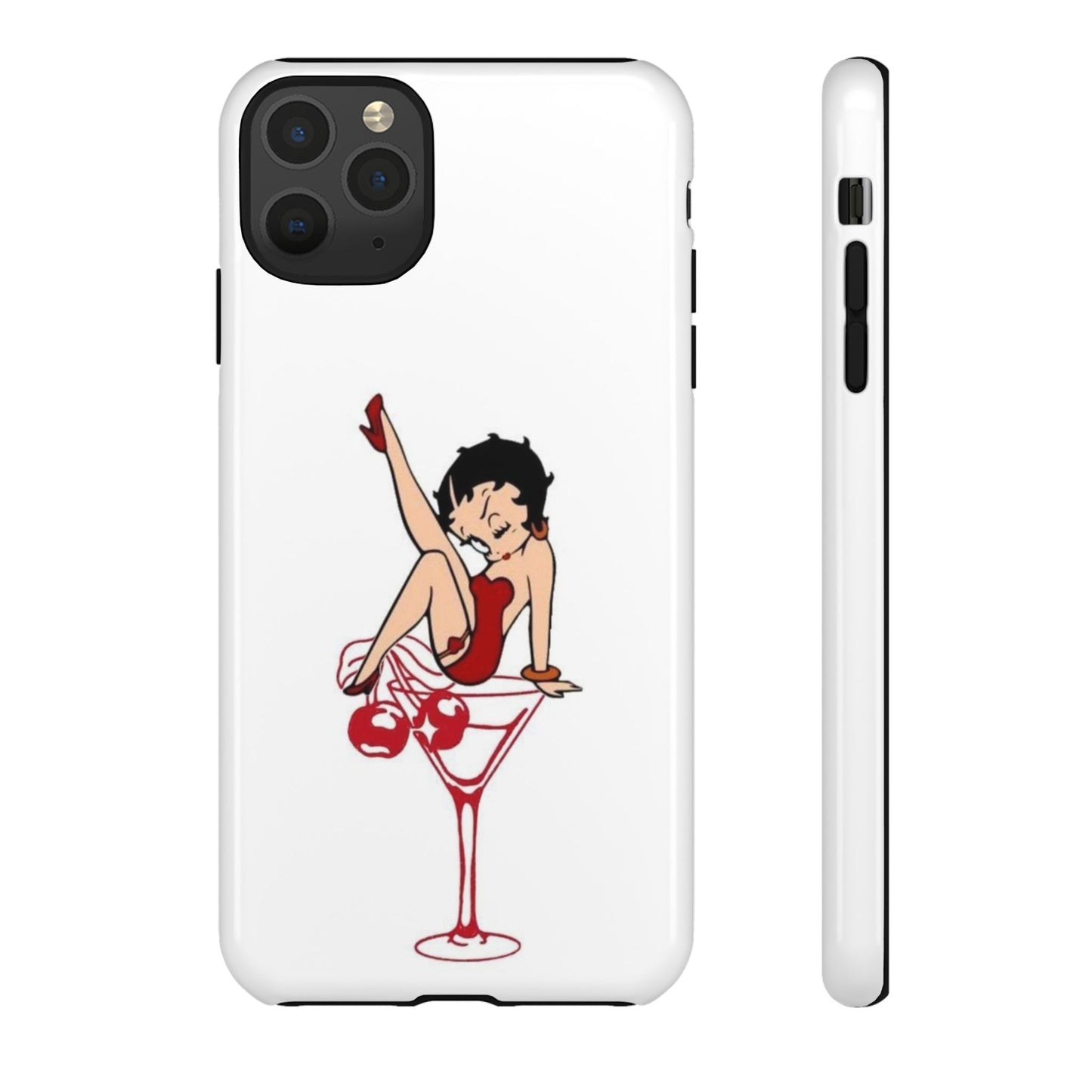 Betty Boop Martini Phone Case - Stylish Tough Cases for Fun Lovers
