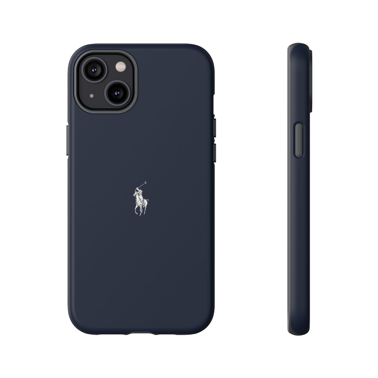 Navy Polo Logo Tough Phone Case — Slim Protective iPhone Cover