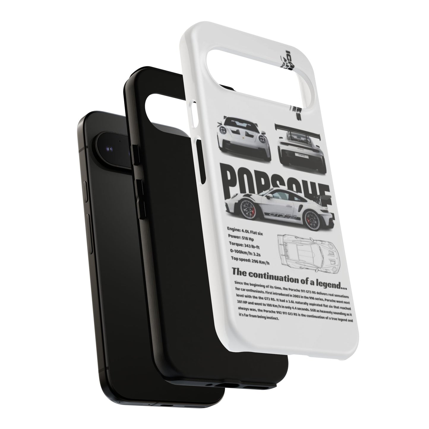 Porsche Phone Case, Tough Car Lover's Gift, Racing Enthusiast Accessory, Durable Auto Merchandise, Birthday Gift for Him
