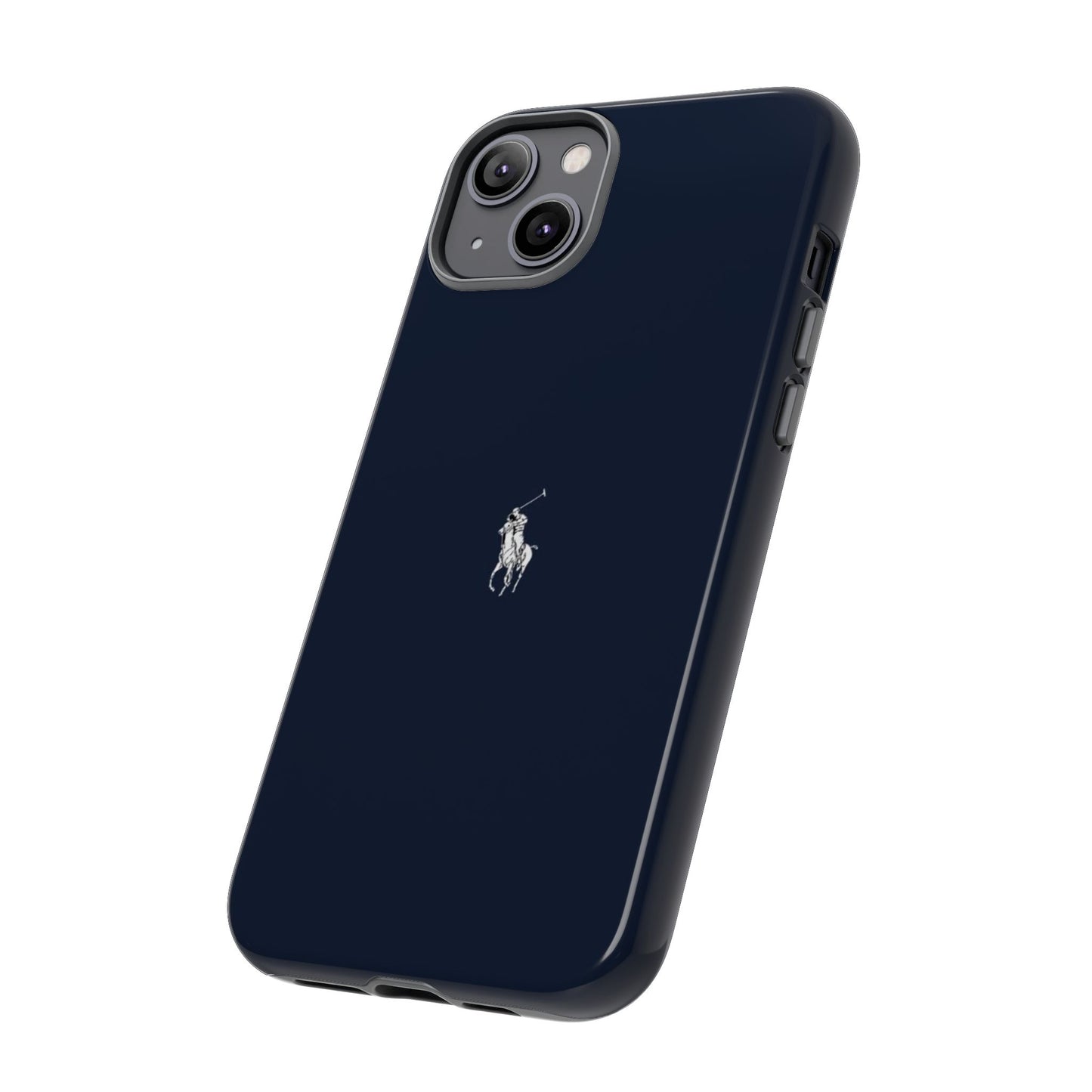 Navy Polo Logo Tough Phone Case — Slim Protective iPhone Cover