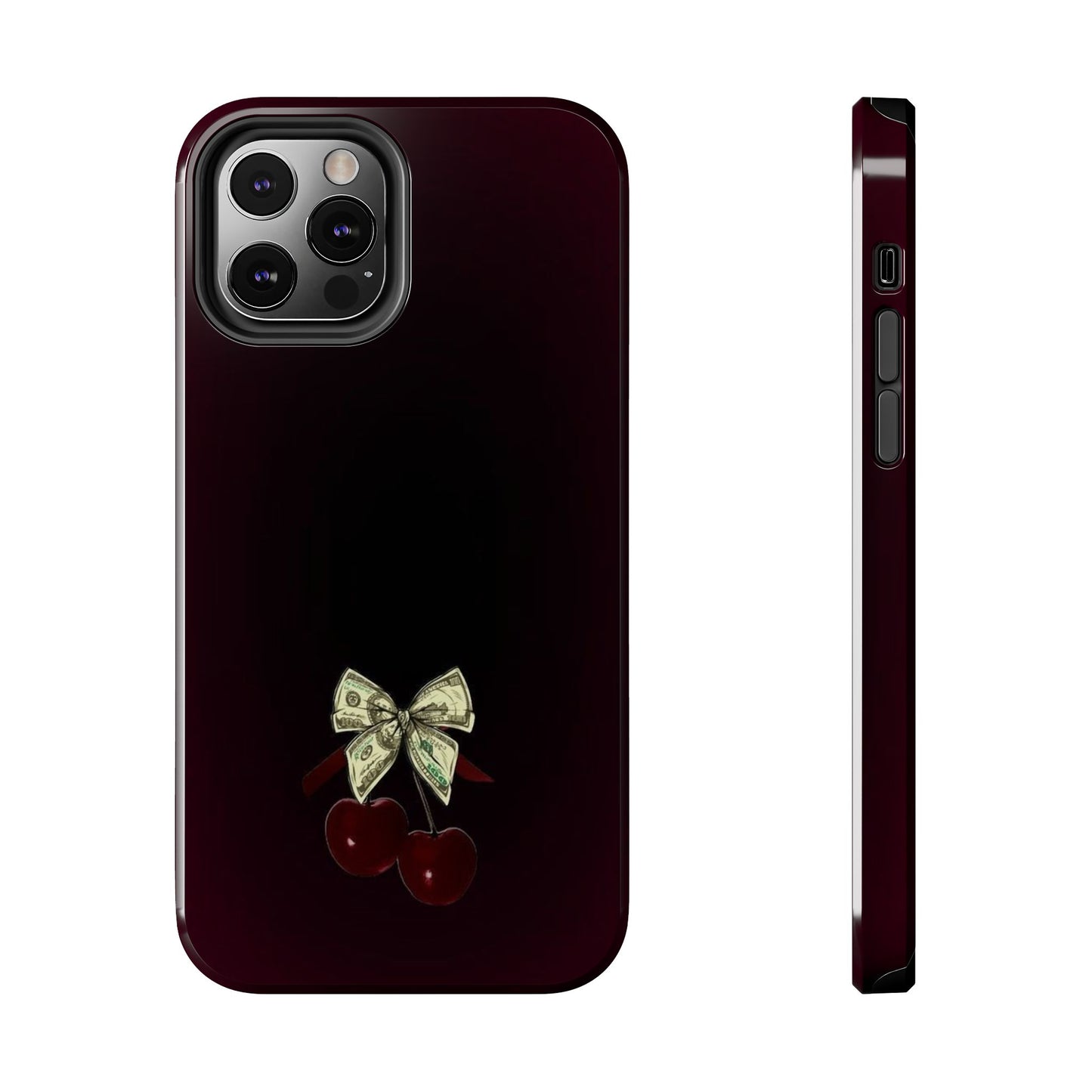 Cherry Bow Tough Phone Case - Stylish & Durable Protection