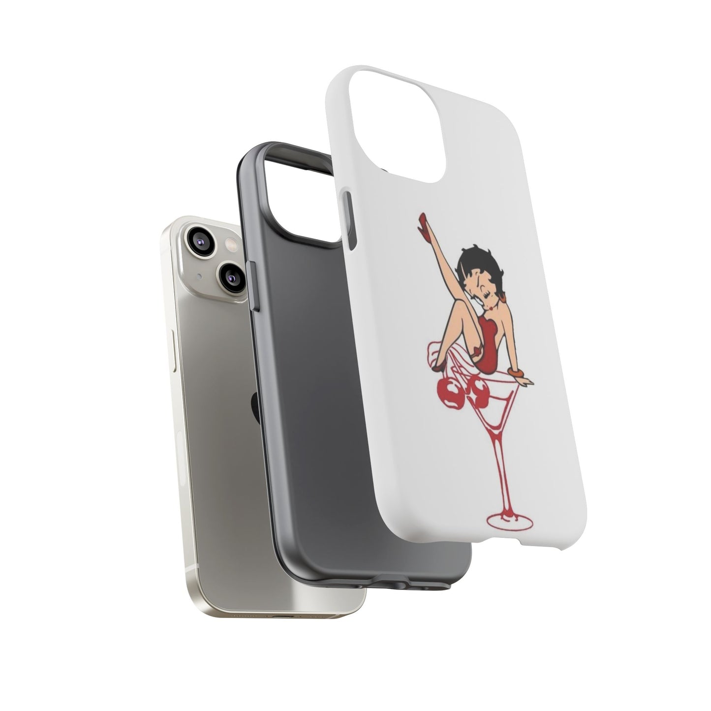 Betty Boop Martini Phone Case - Stylish Tough Cases for Fun Lovers