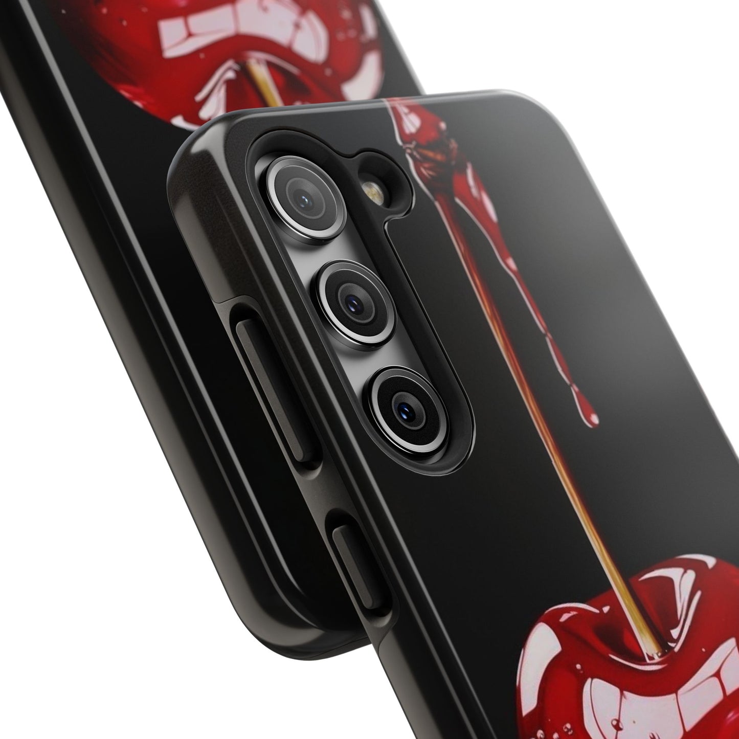 Dripping Cherry Tough Phone Case - Stylish Protection for Your Device