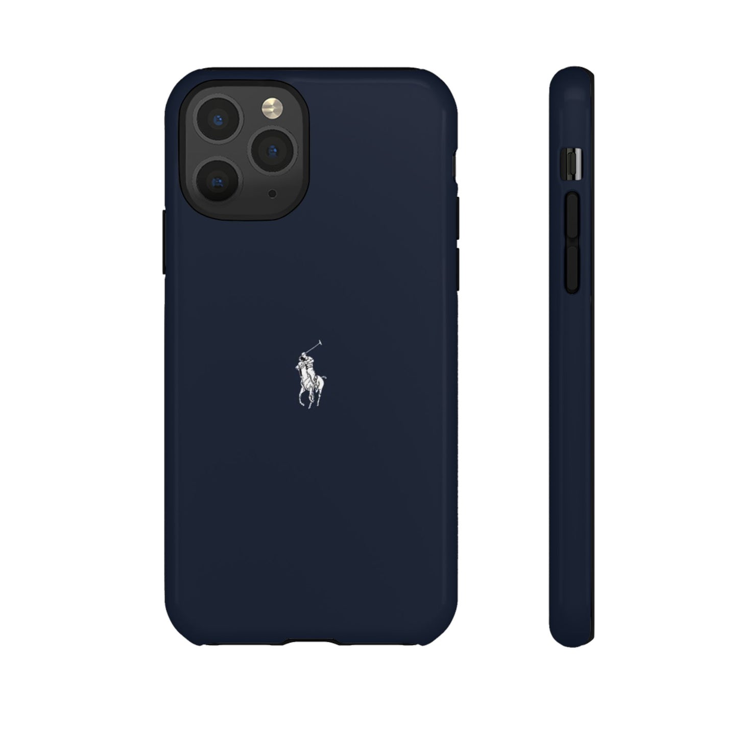 Navy Polo Logo Tough Phone Case — Slim Protective iPhone Cover