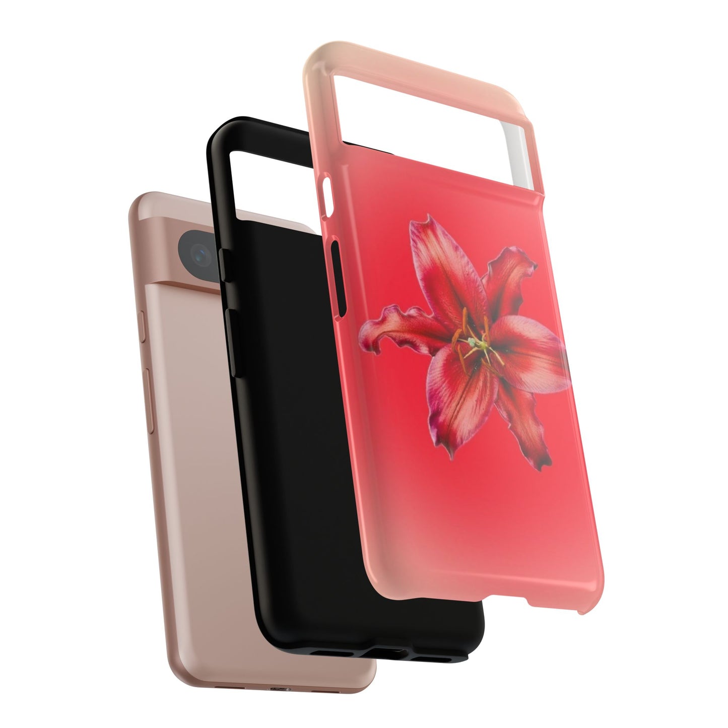 Phone Case - Vibrant Red Lily Glossy & Matte Tough Case