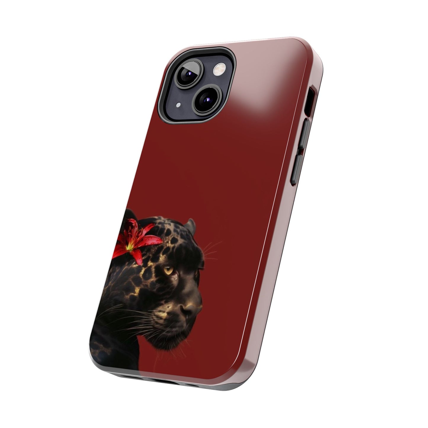 Wild Elegance Tough Phone Case with Panther Design