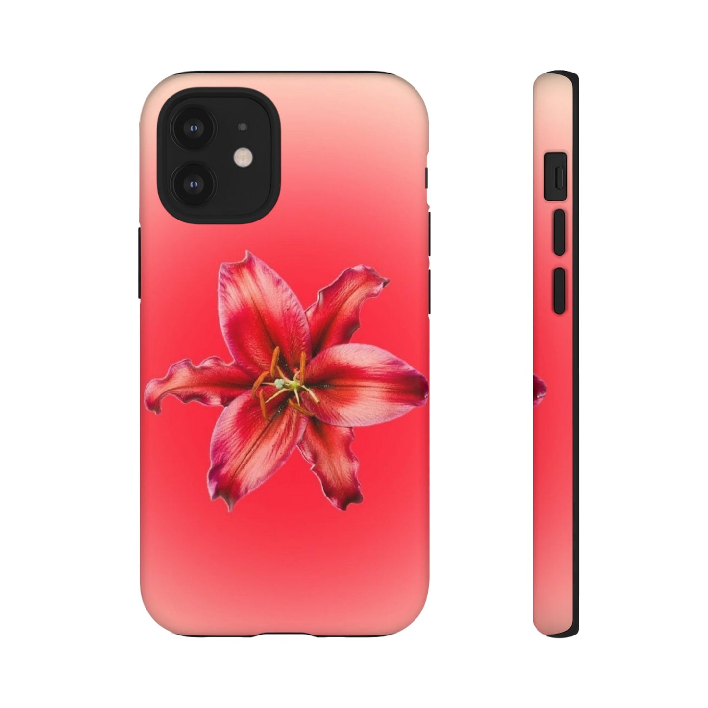 Phone Case - Vibrant Red Lily Glossy & Matte Tough Case