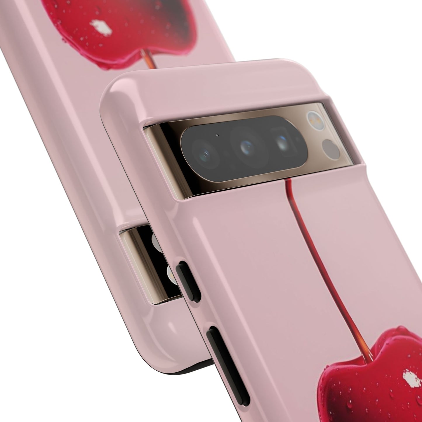 Cherry Drip Phone Case, Tough Phone Cover, Cute Cherry Accessory, Trendy Mobile Case, Kawaii Phone Case, Gift for Her