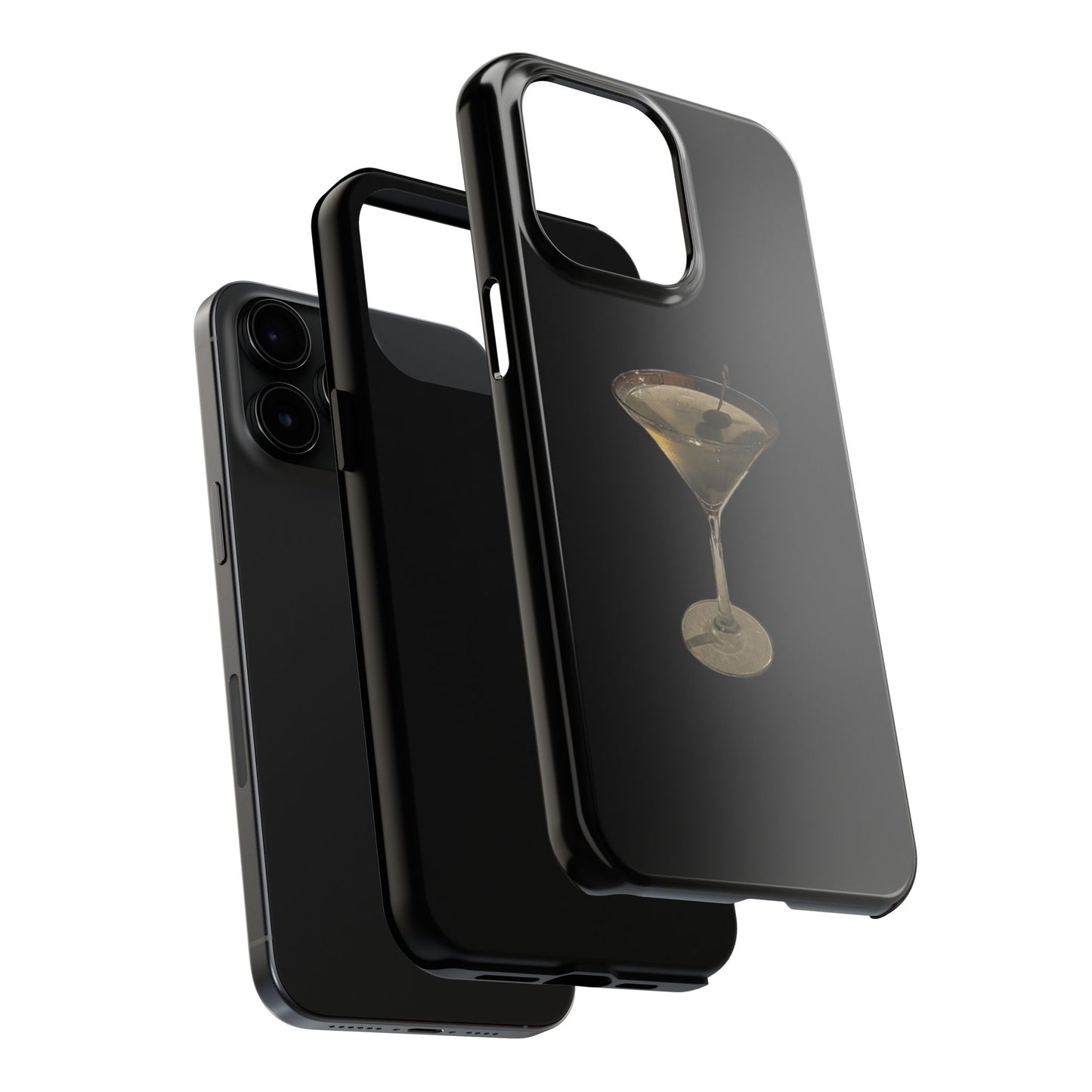 Stylish Martini Tough Phone Case - Perfect for Cocktail Lovers