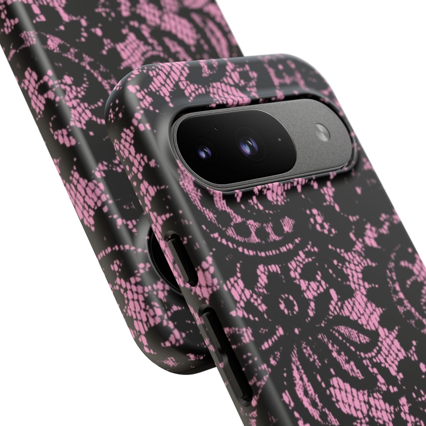 Phone Case — Pink Lace Floral Tough Protective Case