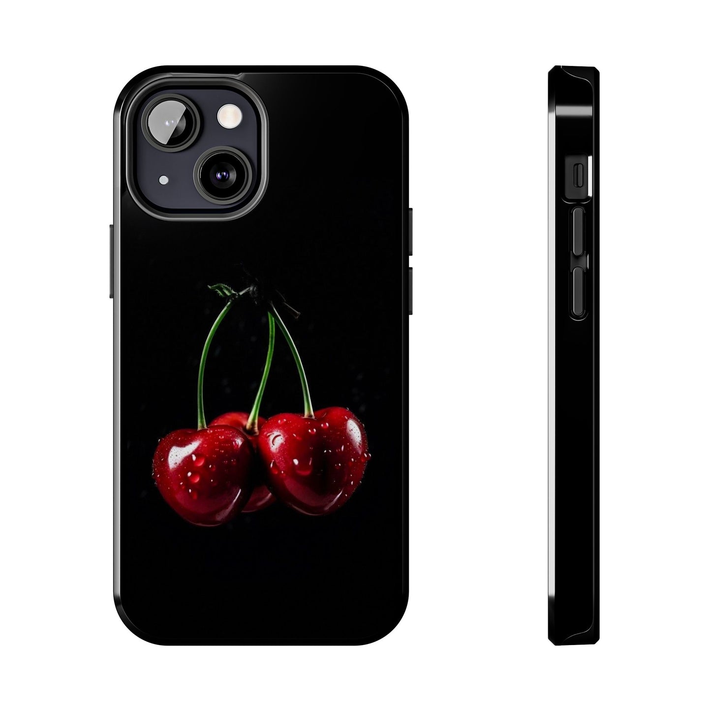 Cherry Splash Tough Phone Case - Durable, Stylish Protection