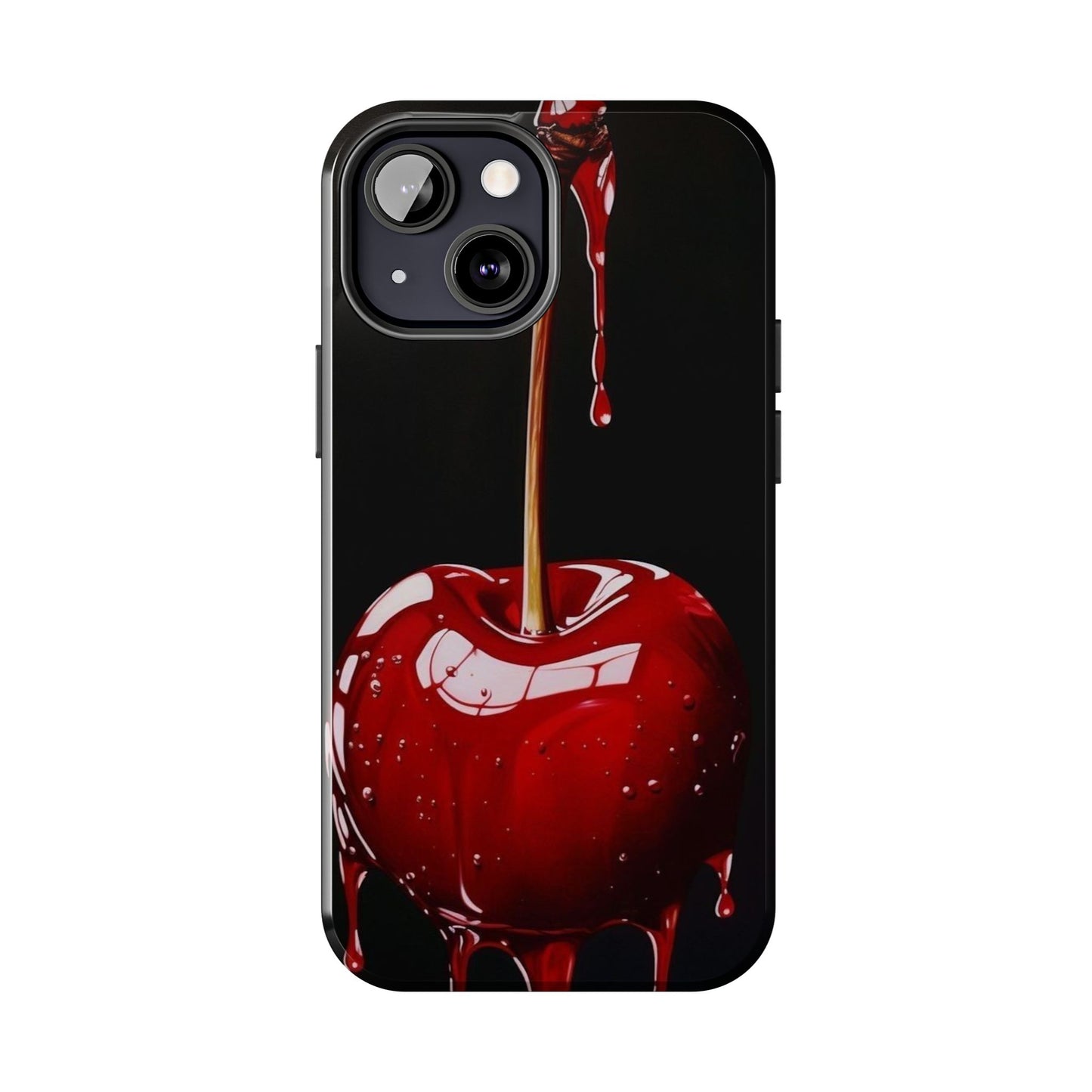 Dripping Cherry Tough Phone Case - Stylish Protection for Your Device