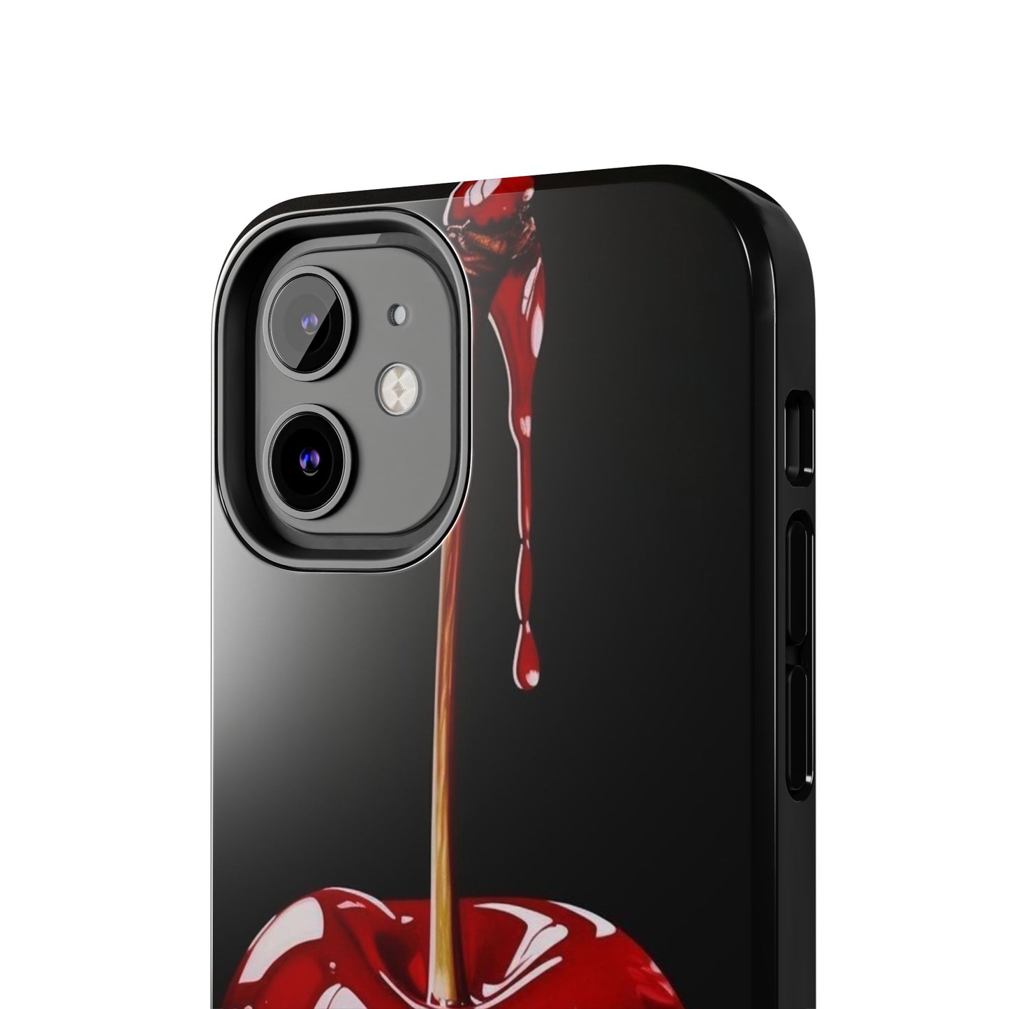 Dripping Cherry Tough Phone Case - Stylish Protection for Your Device