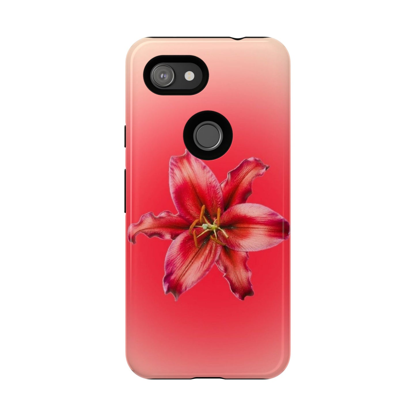 Phone Case - Vibrant Red Lily Glossy & Matte Tough Case