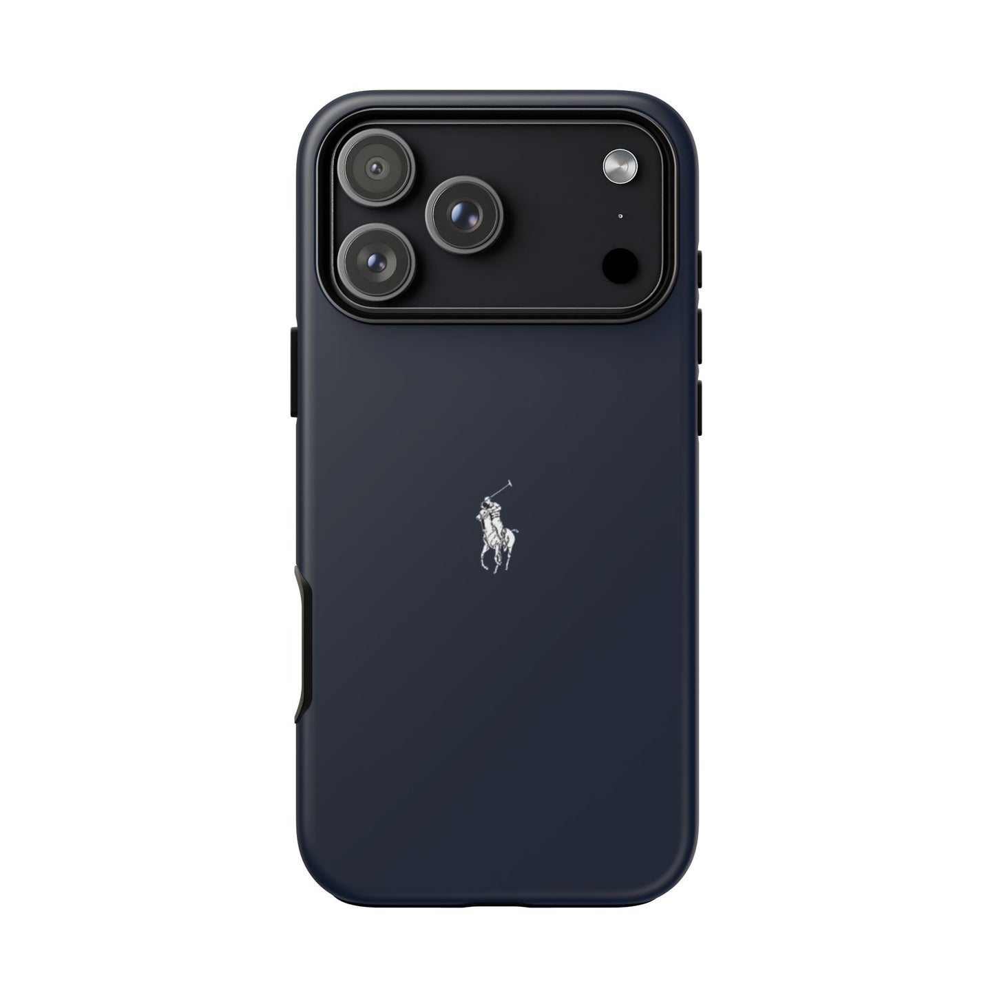 Navy Polo Logo Tough Phone Case — Slim Protective iPhone Cover
