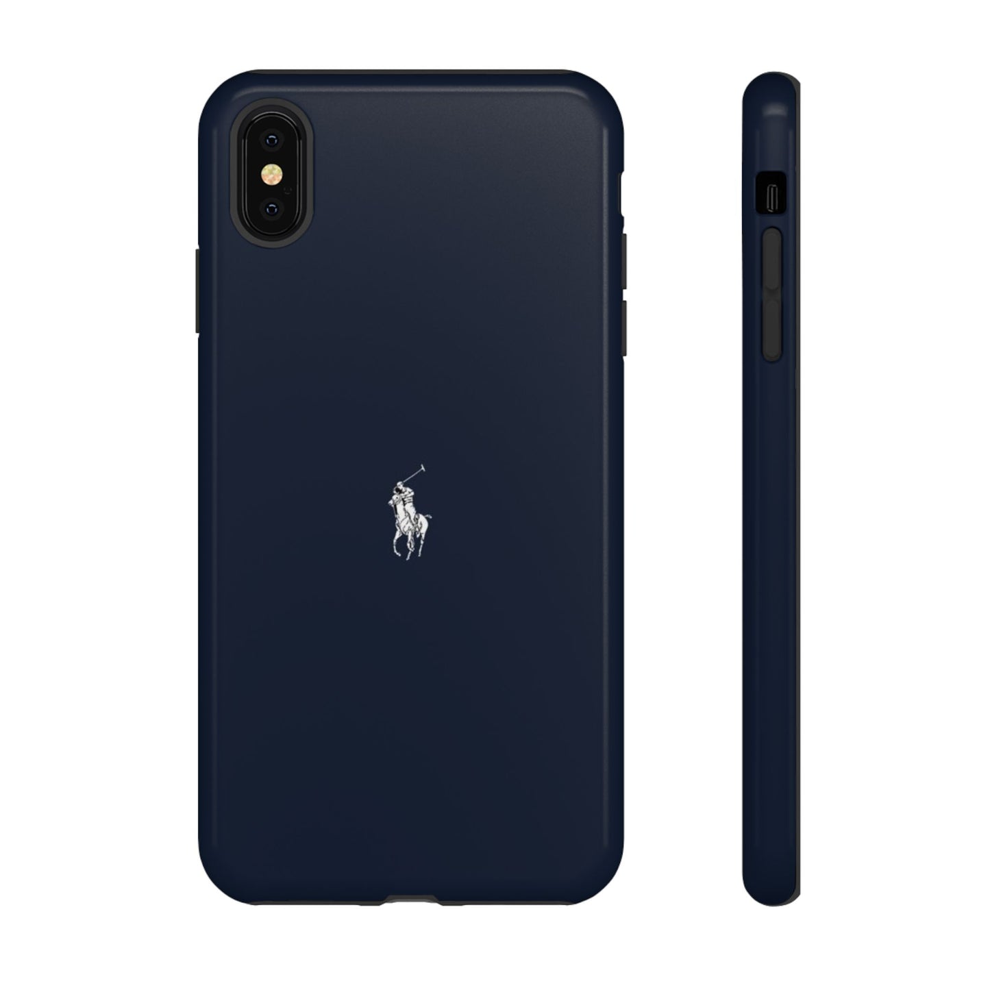 Navy Polo Logo Tough Phone Case — Slim Protective iPhone Cover