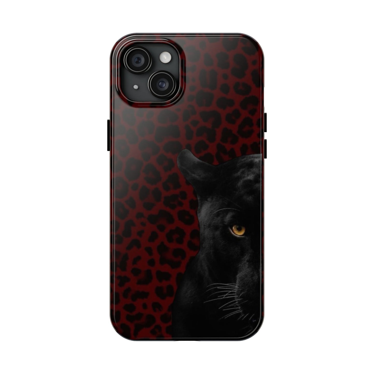 Panther Print Tough Phone Case – Stylish and Durable Protection