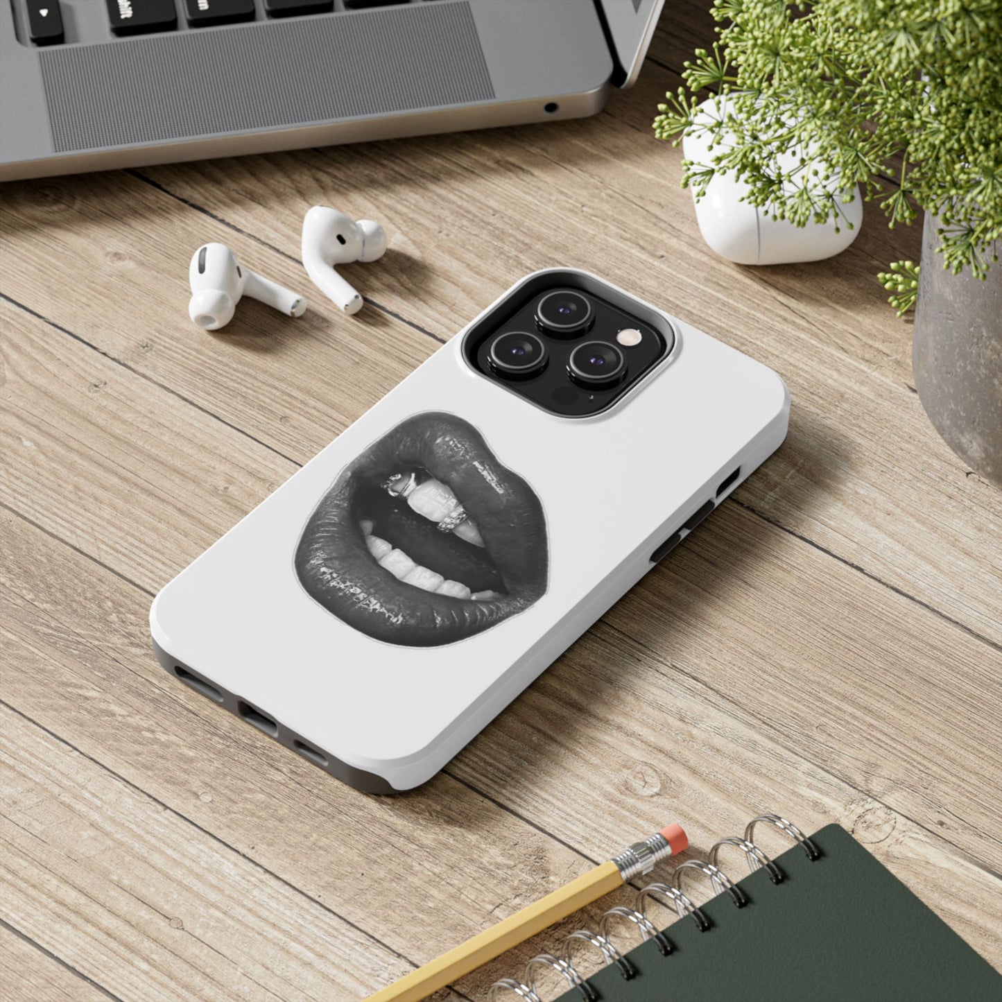 Bold Lip Art Tough Phone Case - Stylish & Protective Cover for Trendsetters