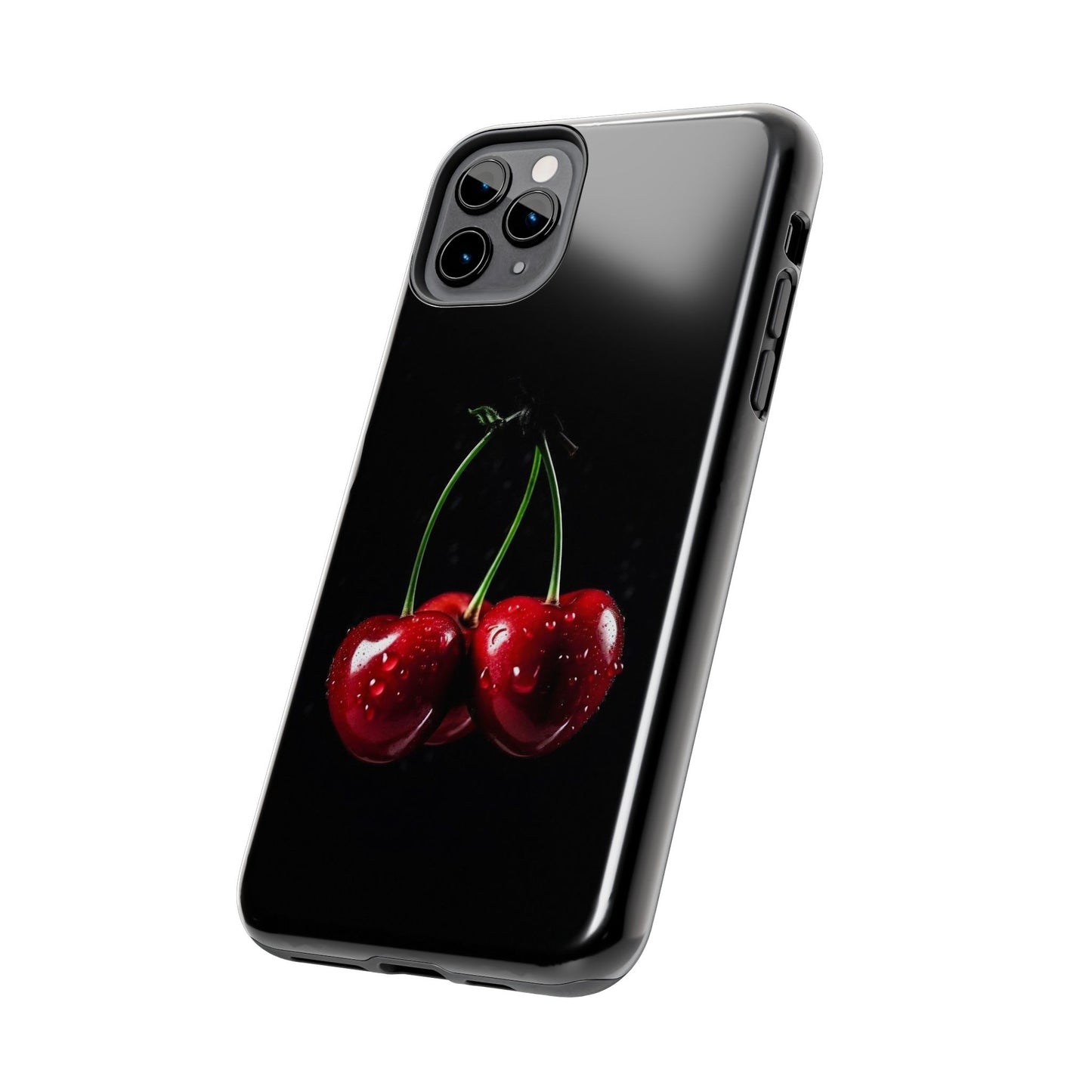 Cherry Splash Tough Phone Case - Durable, Stylish Protection