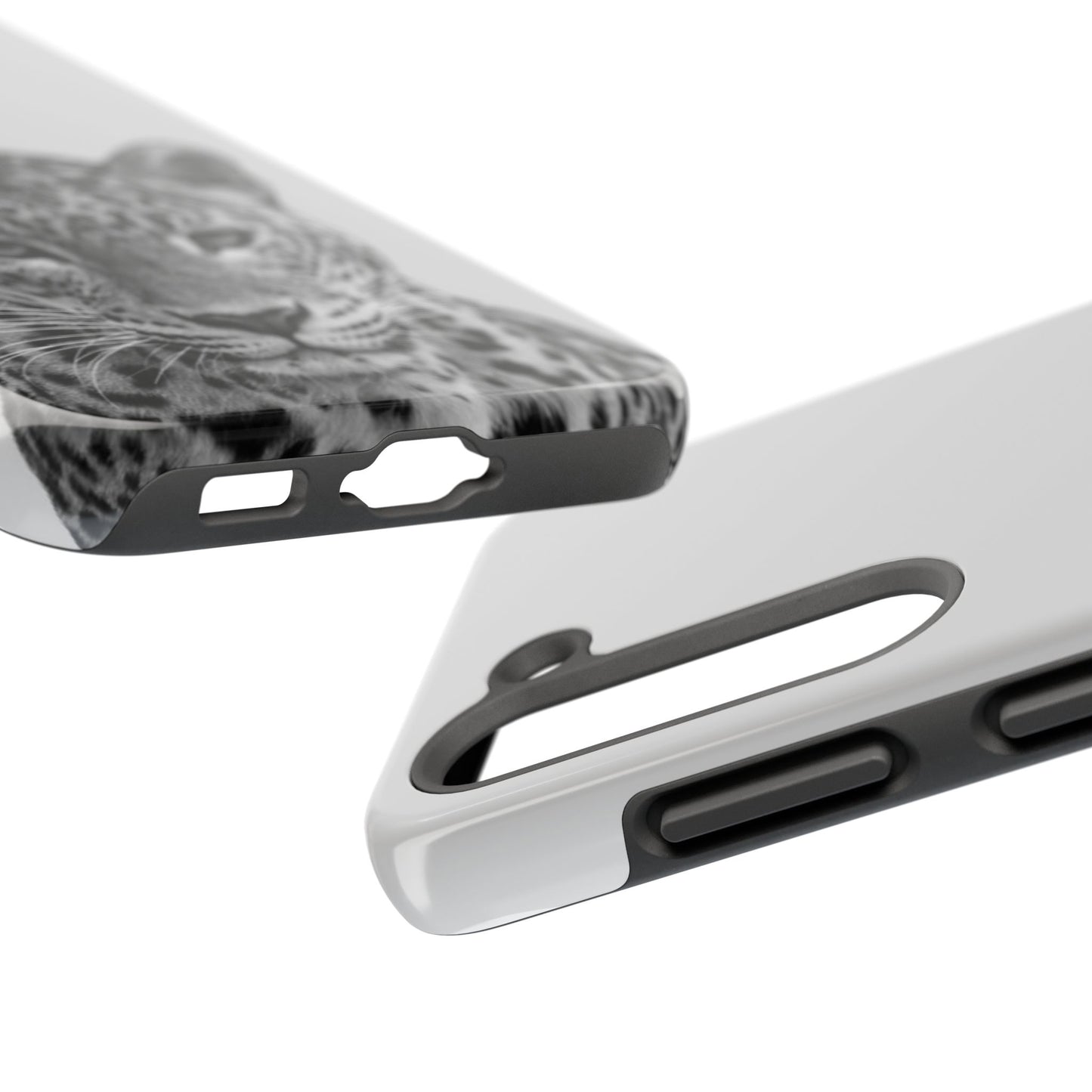 Stylish Tough Phone Case with Majestic Leopard Design