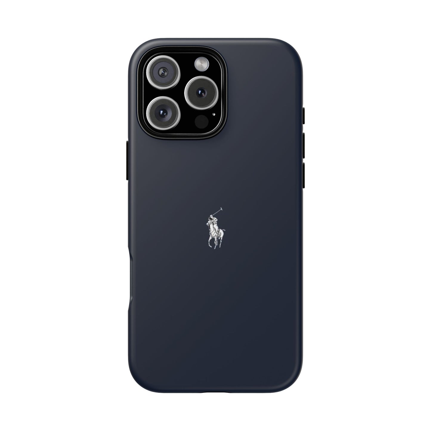 Navy Polo Logo Tough Phone Case — Slim Protective iPhone Cover