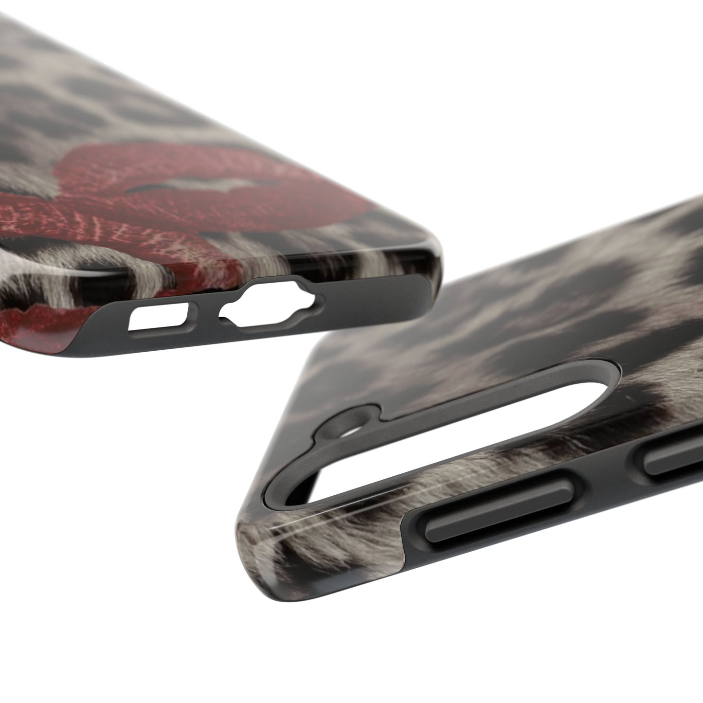 Wild Kiss Leopard Print Phone Case - Tough, Stylish Protection for Trendsetters