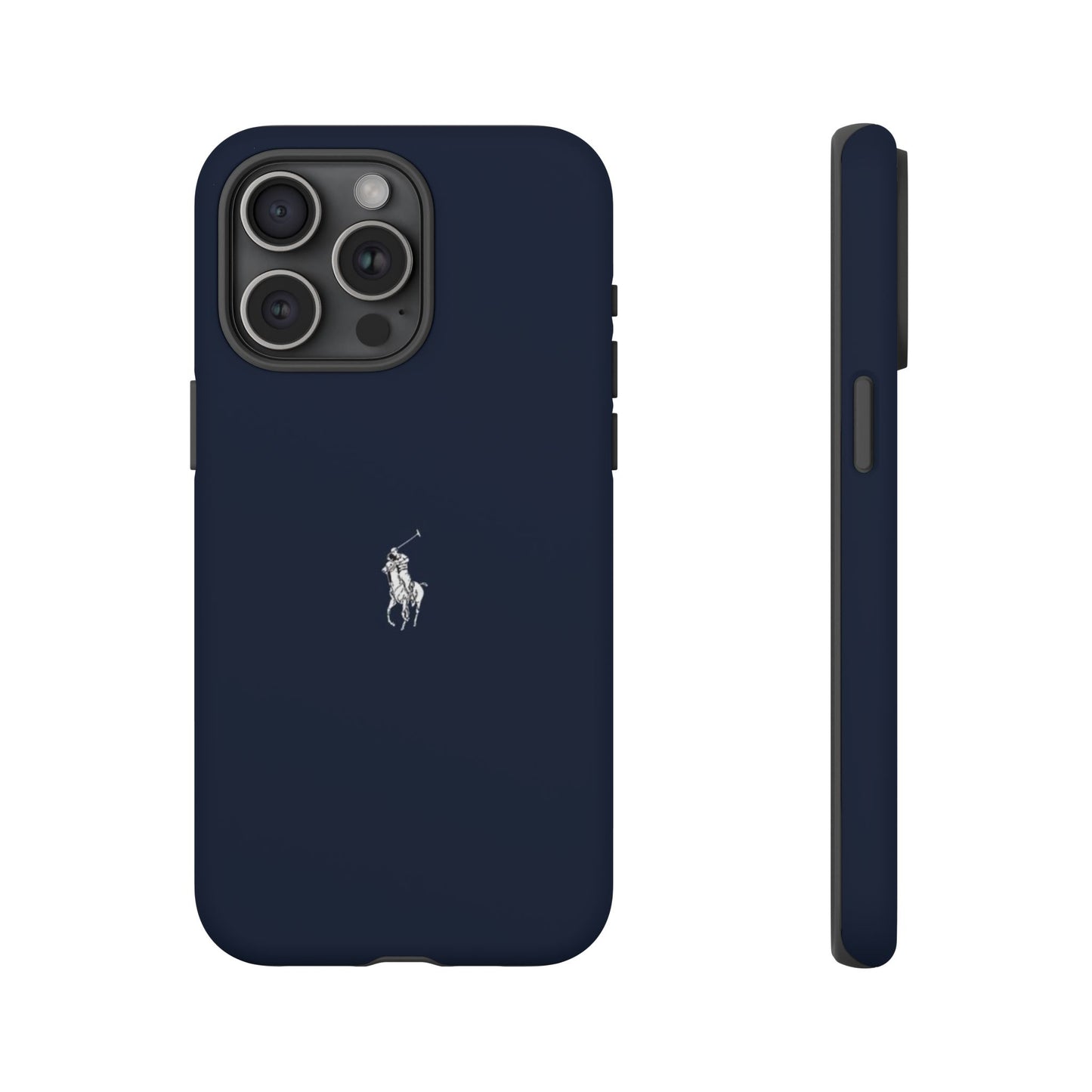 Navy Polo Logo Tough Phone Case — Slim Protective iPhone Cover