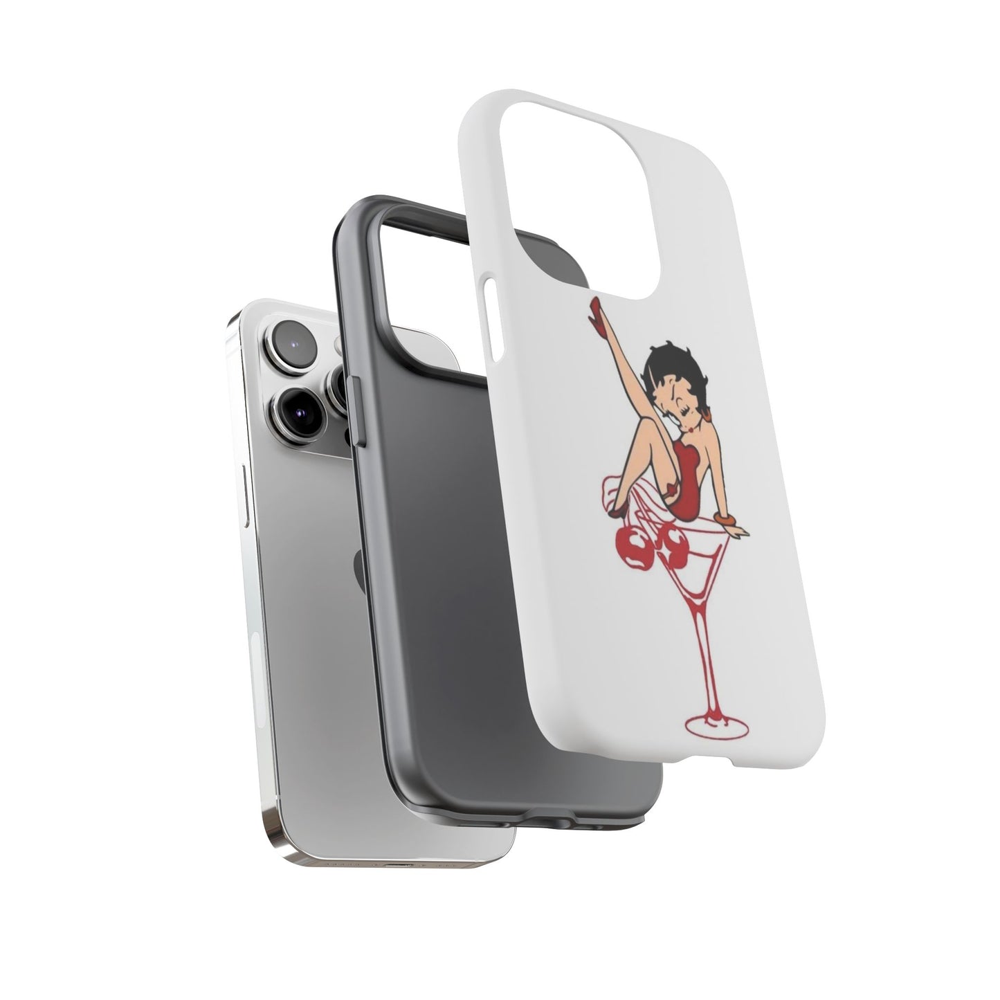 Betty Boop Martini Phone Case - Stylish Tough Cases for Fun Lovers