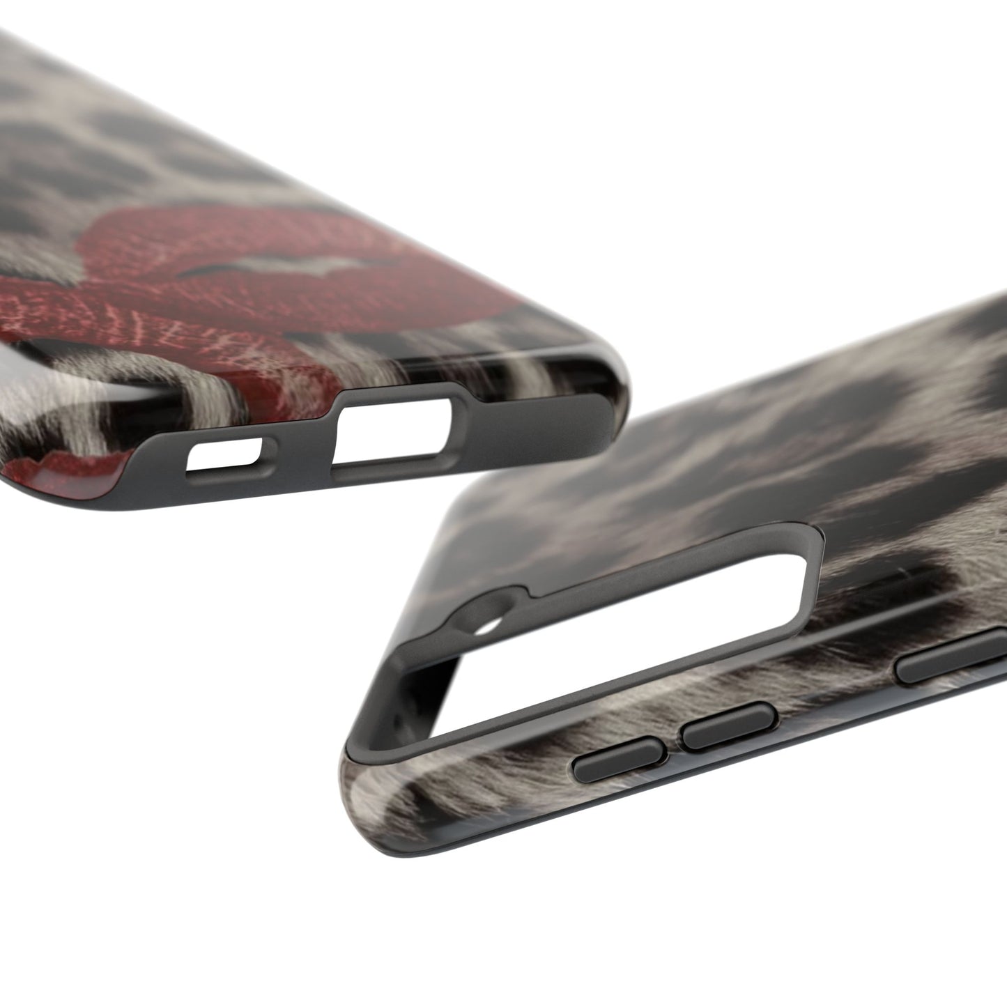 Wild Kiss Leopard Print Phone Case - Tough, Stylish Protection for Trendsetters