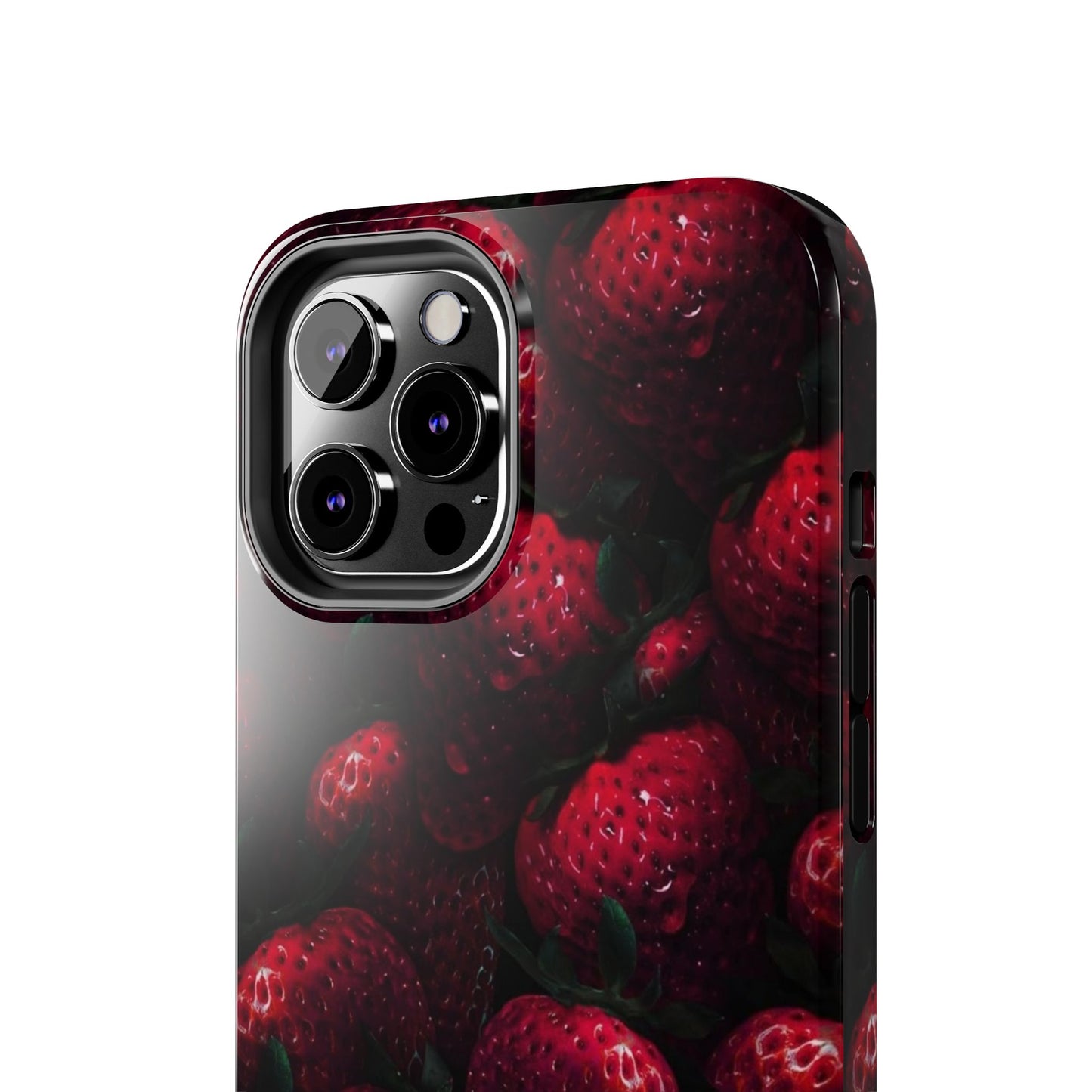 Berry Burst Tough Phone Case - Durable Protection with Strawberry Design