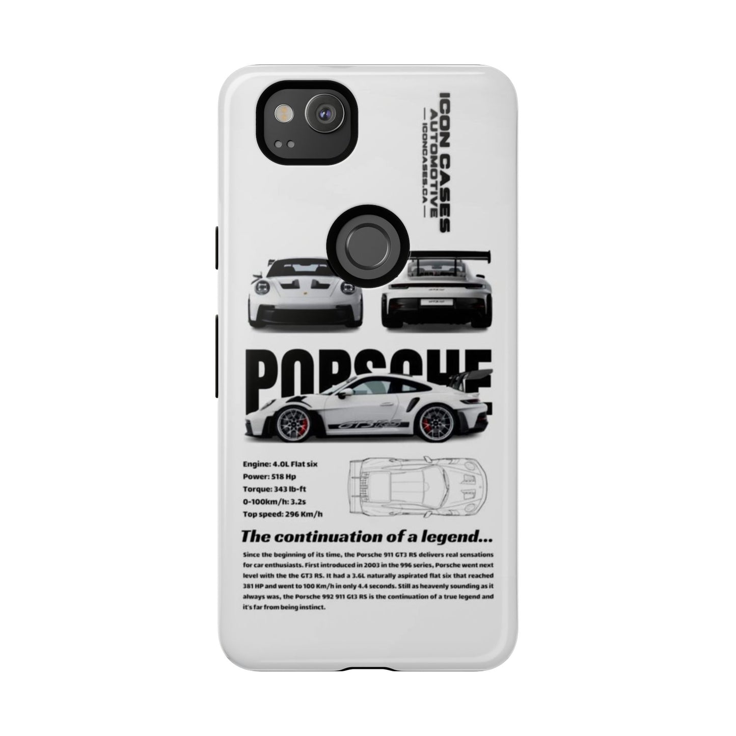 Porsche Phone Case, Tough Car Lover's Gift, Racing Enthusiast Accessory, Durable Auto Merchandise, Birthday Gift for Him