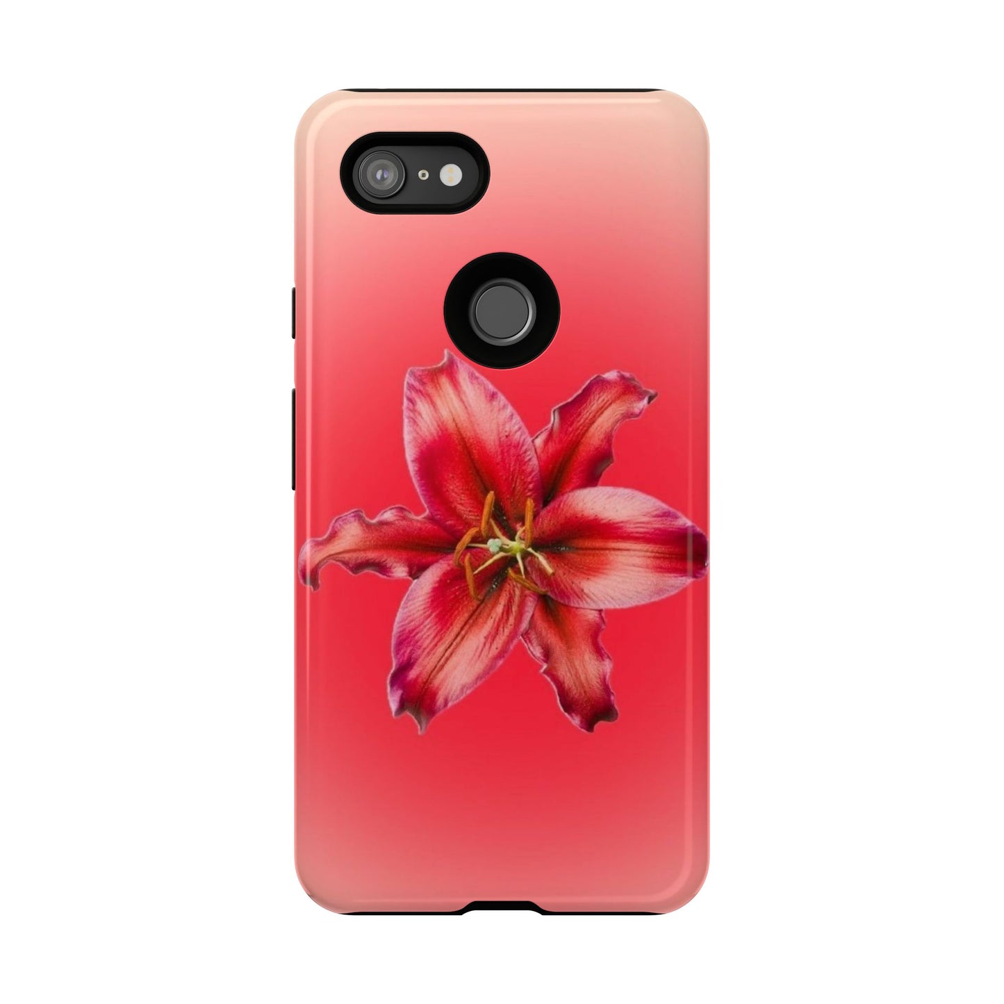Phone Case - Vibrant Red Lily Glossy & Matte Tough Case