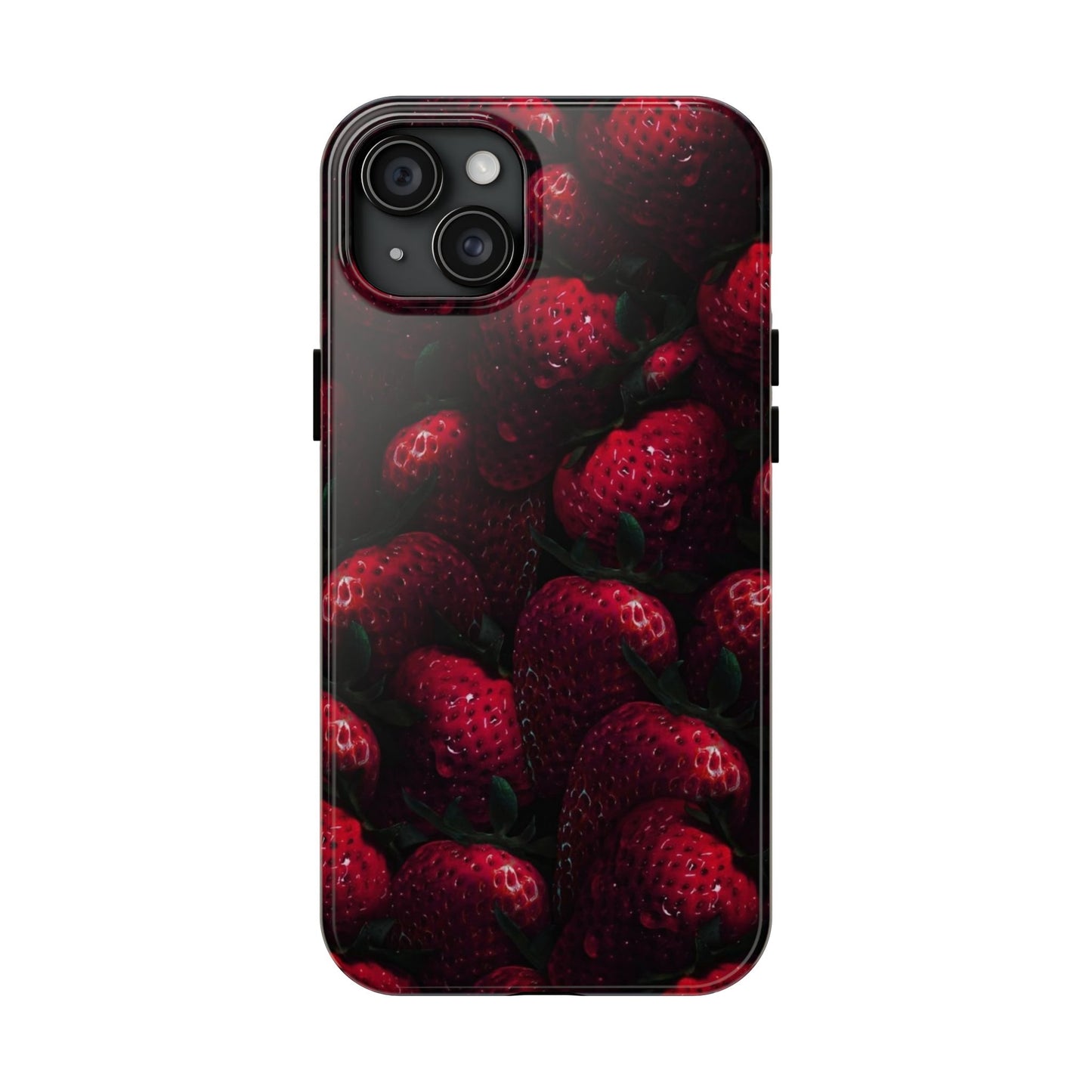 Berry Burst Tough Phone Case - Durable Protection with Strawberry Design