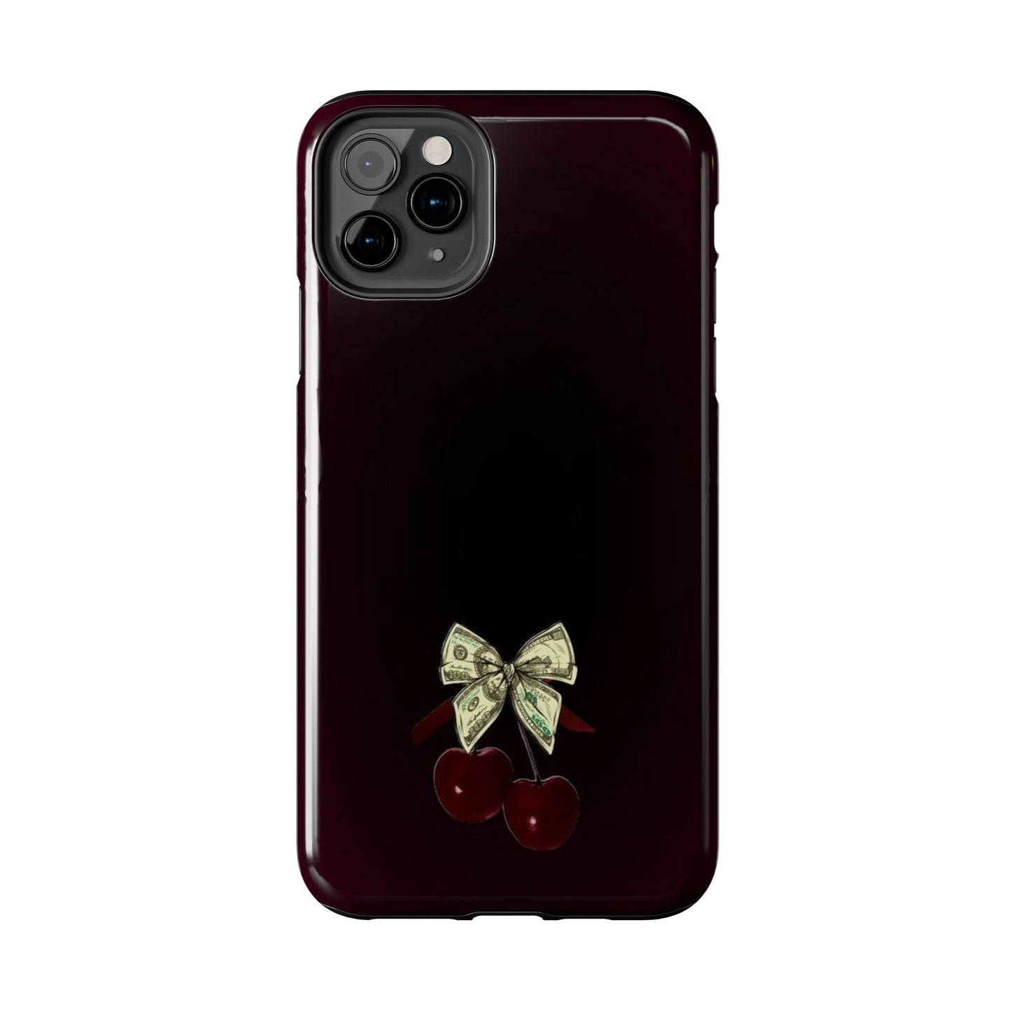 Cherry Bow Tough Phone Case - Stylish & Durable Protection