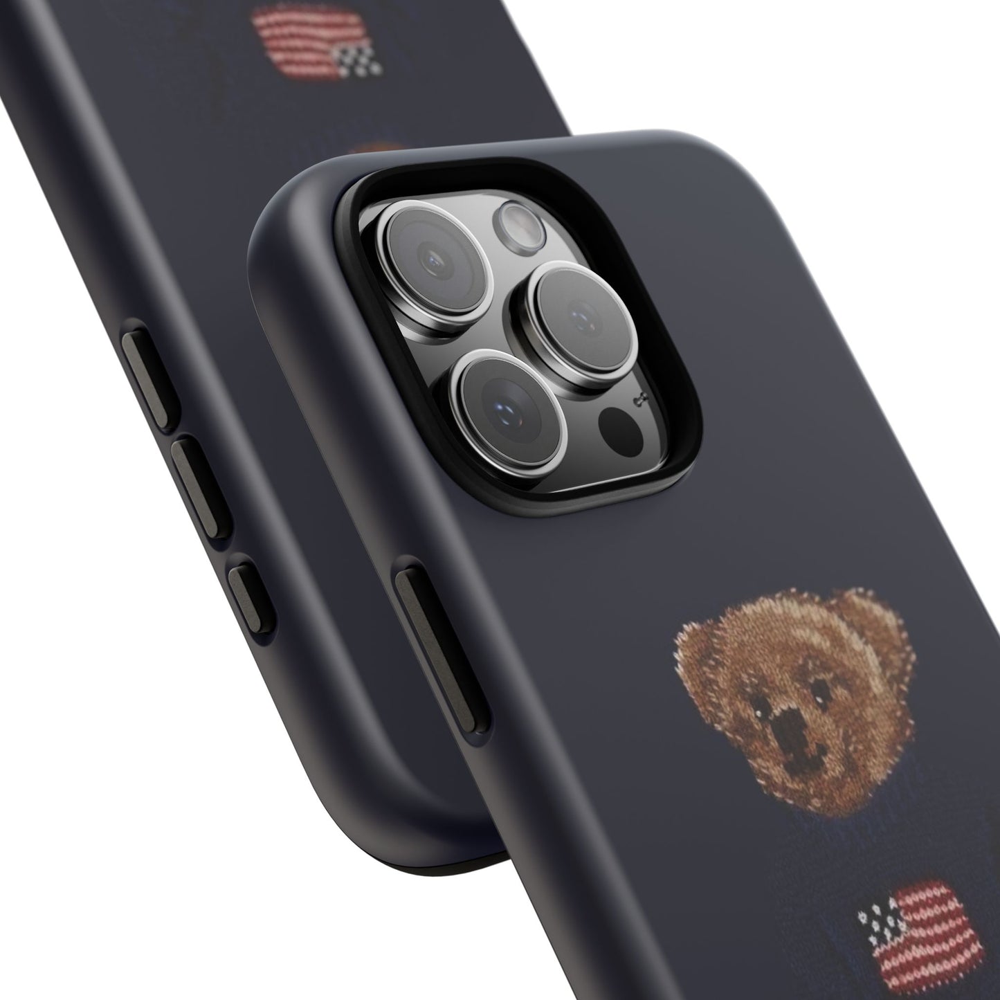 Patriotic Polo Bear Phone Case — Navy Protective Tough Case