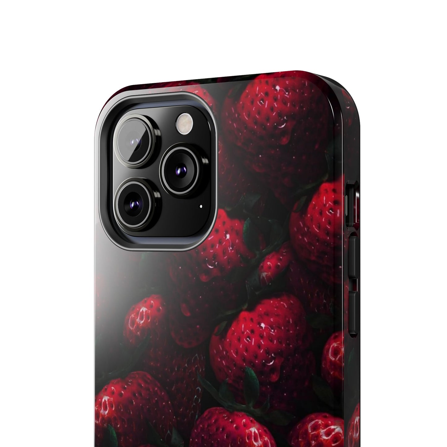 Berry Burst Tough Phone Case - Durable Protection with Strawberry Design