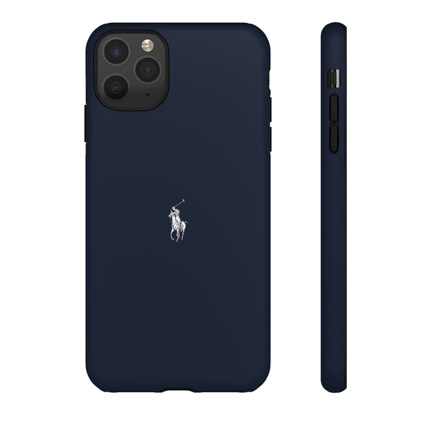 Navy Polo Logo Tough Phone Case — Slim Protective iPhone Cover