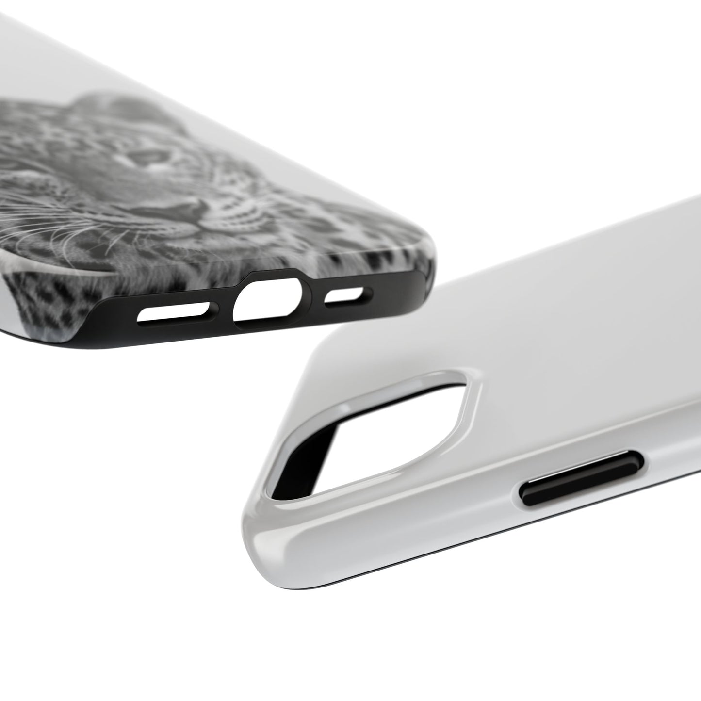 Stylish Tough Phone Case with Majestic Leopard Design