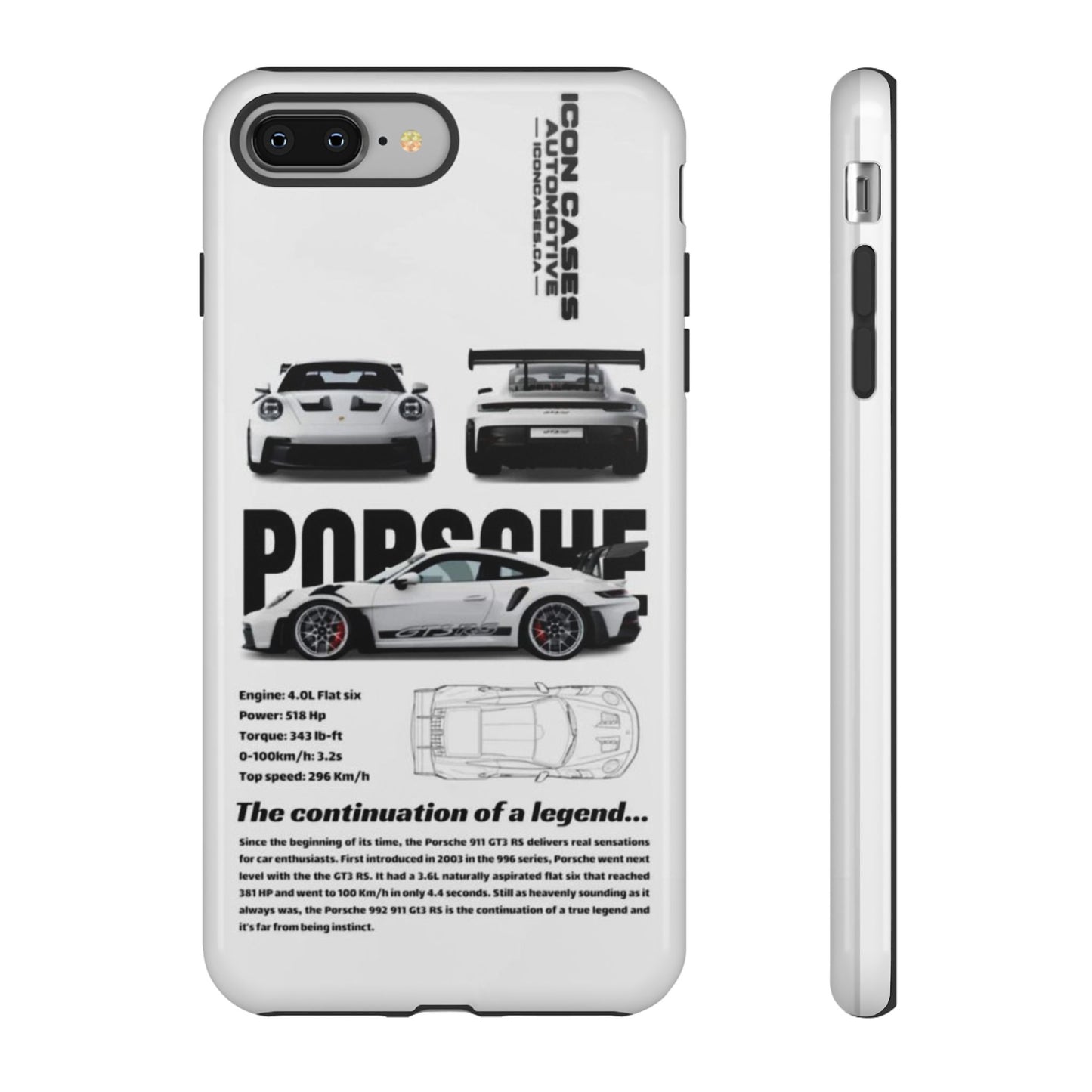 Porsche Phone Case, Tough Car Lover's Gift, Racing Enthusiast Accessory, Durable Auto Merchandise, Birthday Gift for Him