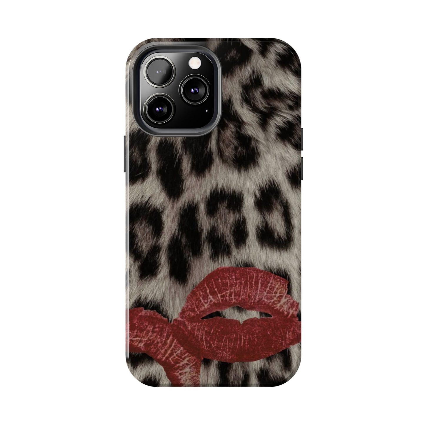 Wild Kiss Leopard Print Phone Case - Tough, Stylish Protection for Trendsetters