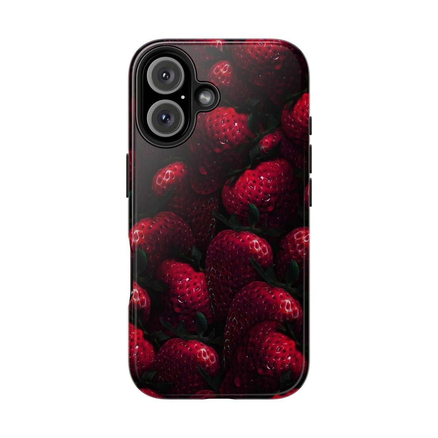 Berry Burst Tough Phone Case - Durable Protection with Strawberry Design