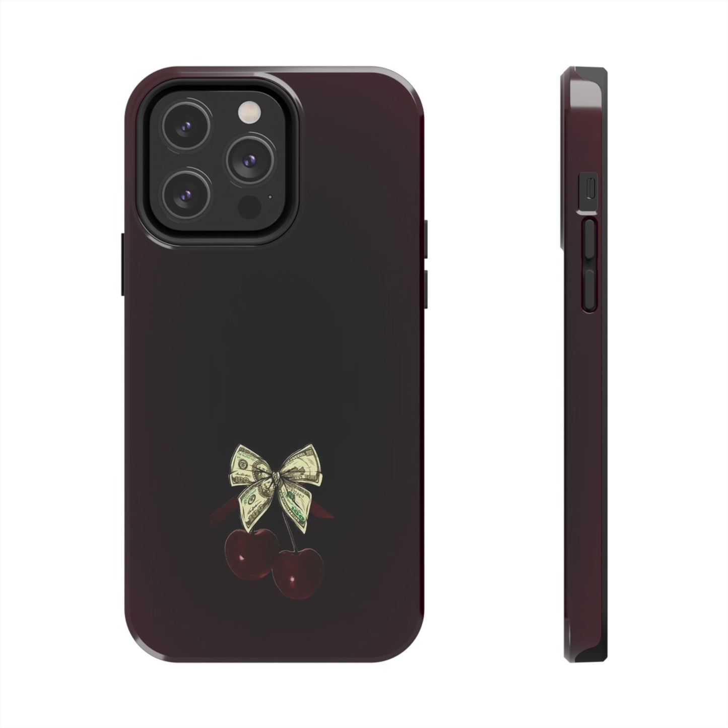 Cherry Bow Tough Phone Case - Stylish & Durable Protection