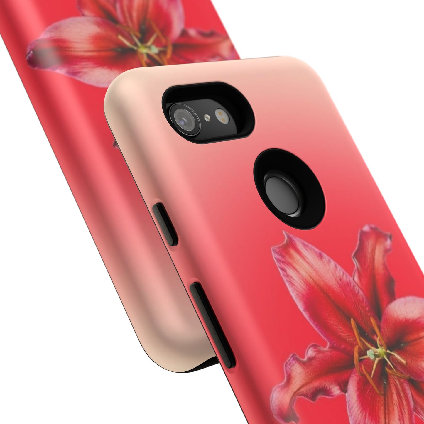 Phone Case - Vibrant Red Lily Glossy & Matte Tough Case
