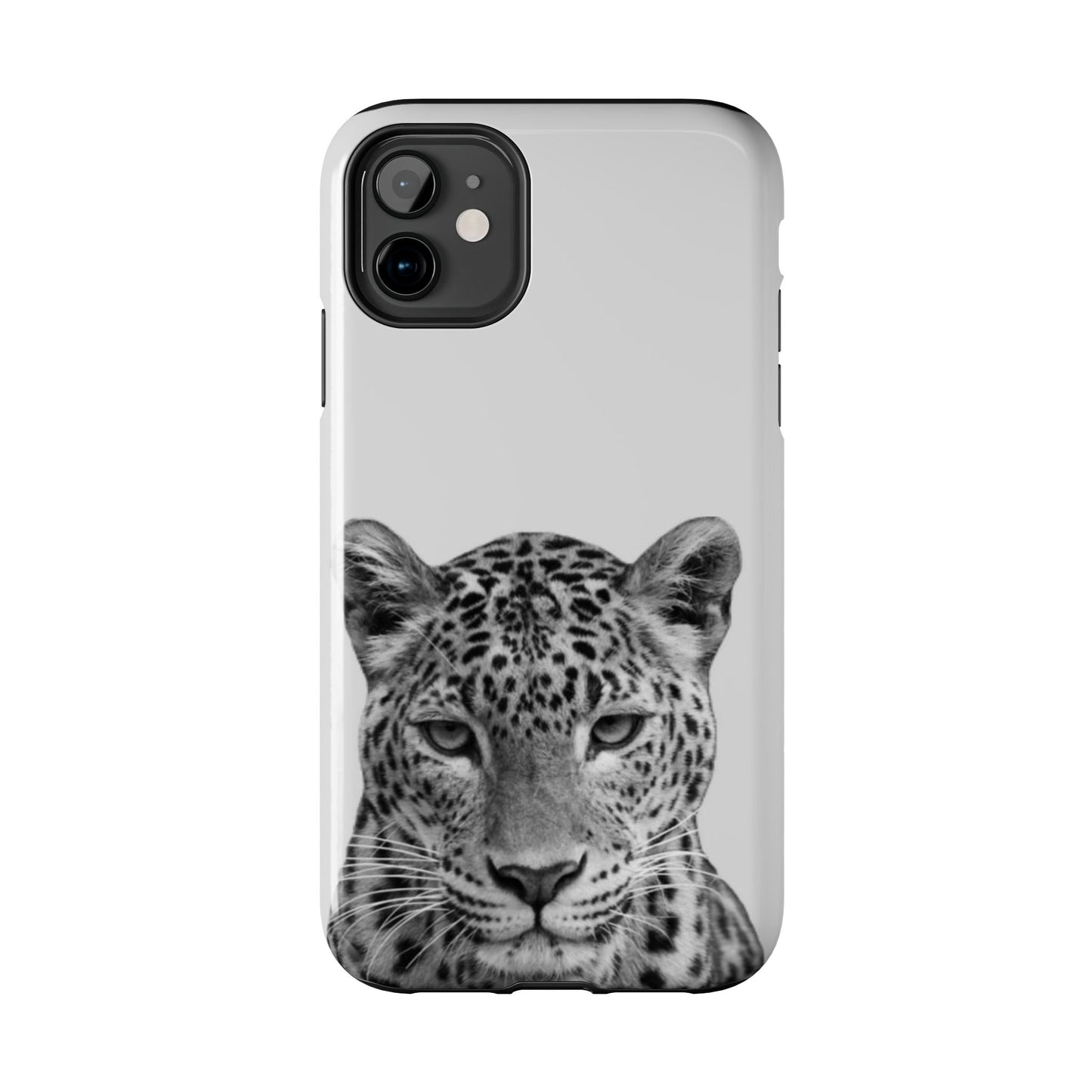 Stylish Tough Phone Case with Majestic Leopard Design