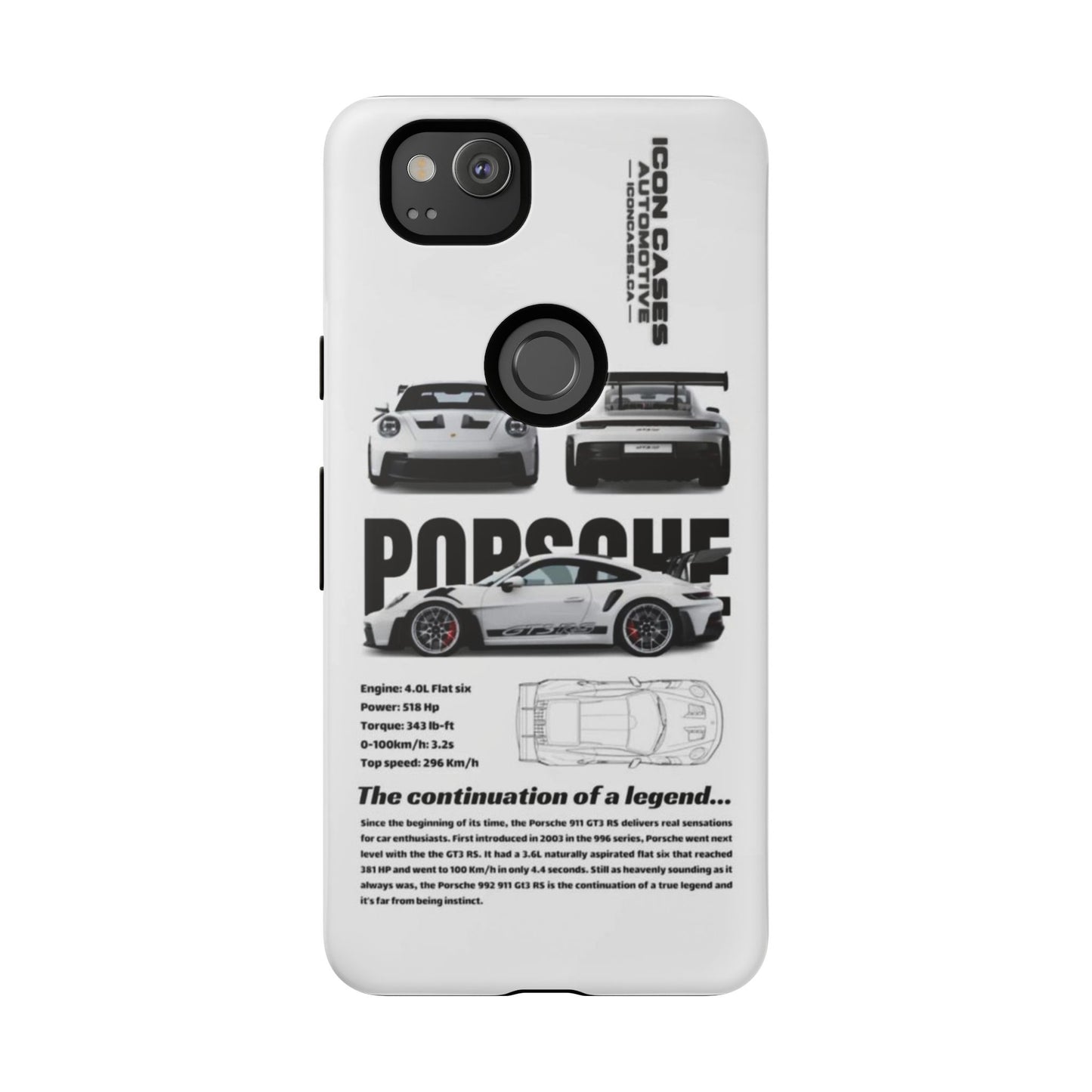 Porsche Phone Case, Tough Car Lover's Gift, Racing Enthusiast Accessory, Durable Auto Merchandise, Birthday Gift for Him