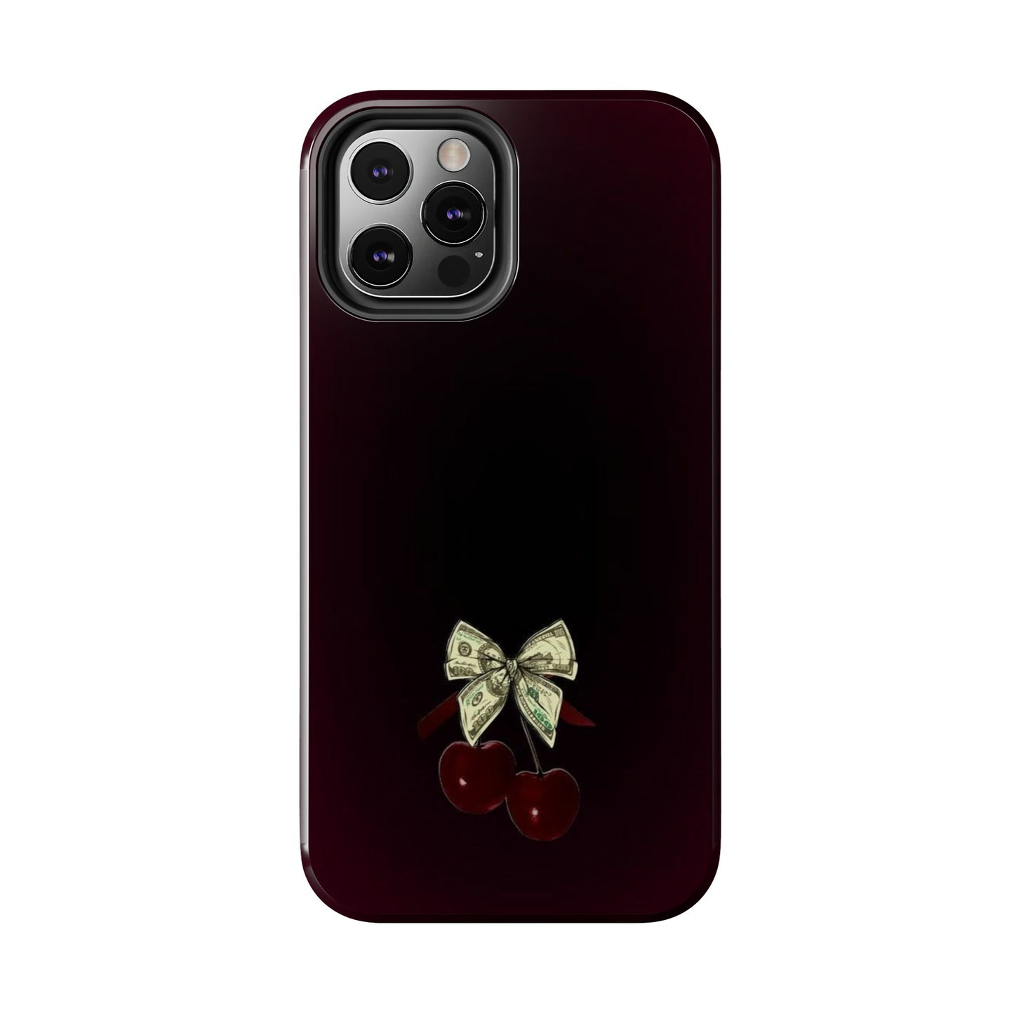 Cherry Bow Tough Phone Case - Stylish & Durable Protection