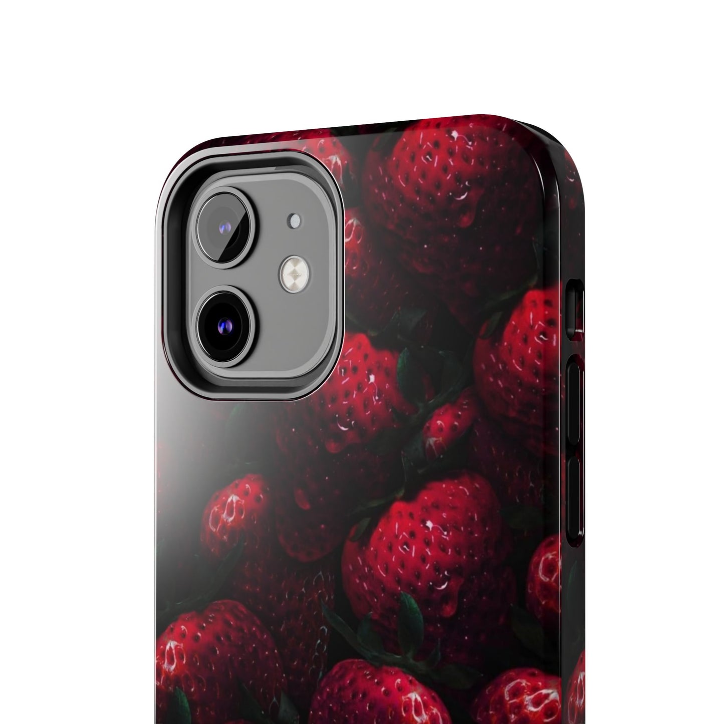 Berry Burst Tough Phone Case - Durable Protection with Strawberry Design
