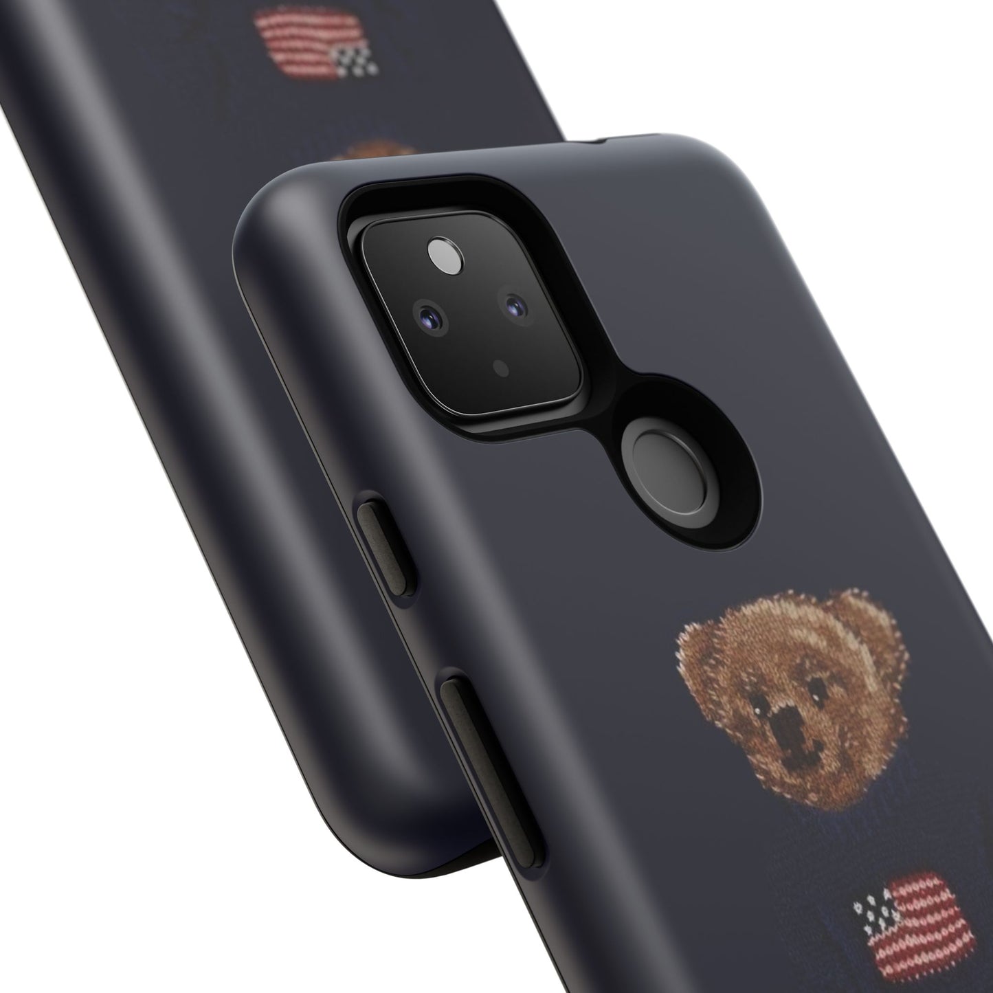 Patriotic Polo Bear Phone Case — Navy Protective Tough Case